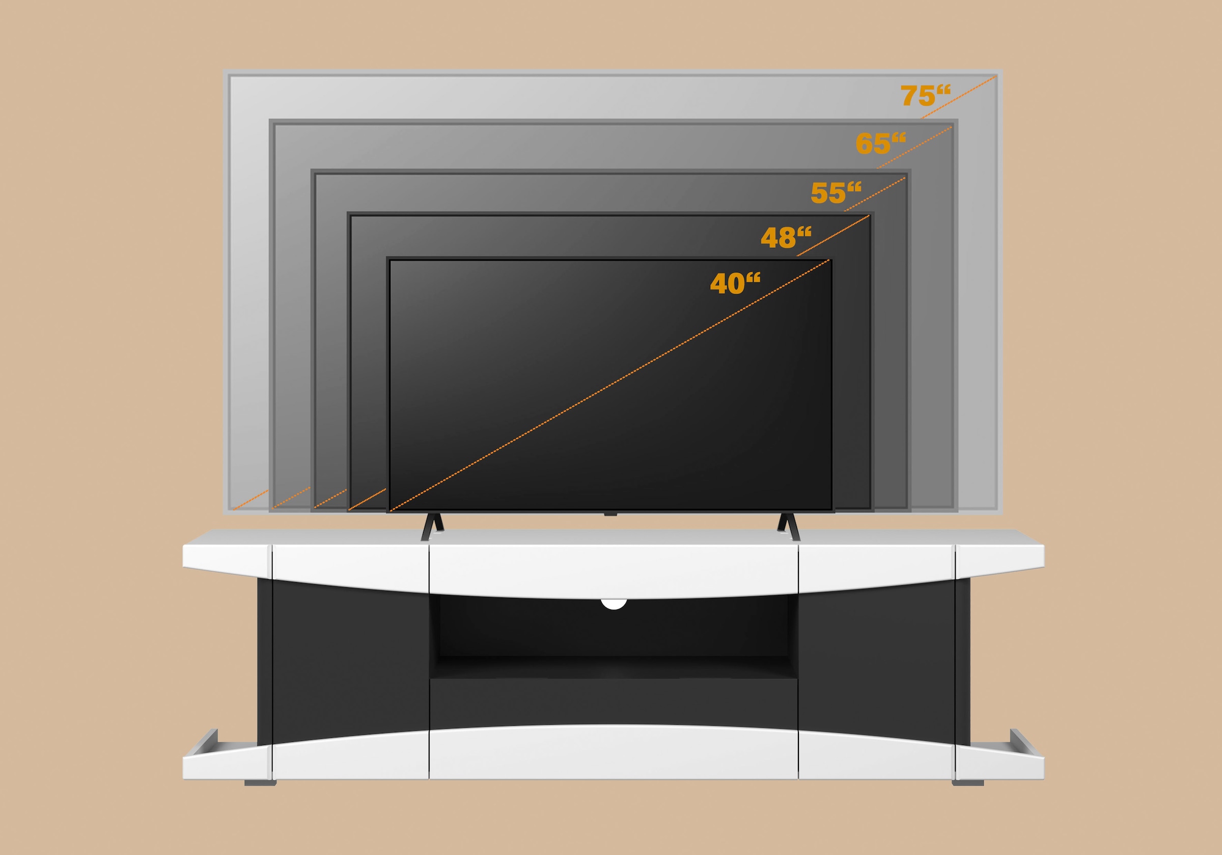 INOSIGN Lowboard »NextLevel speziell geeignet für Spielekonsolen« Gaming-Lowboard wahlweise mit Beleuchtung - (B/T/H) 180/42/52 cm