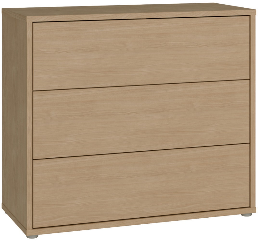 FORTE Kommode »Alice Springs, Kommode, 3 Schubkästen B/H/T 94,8/83,1/41,5« Schubkästen mit Vollauszug, grifflos,Push to open