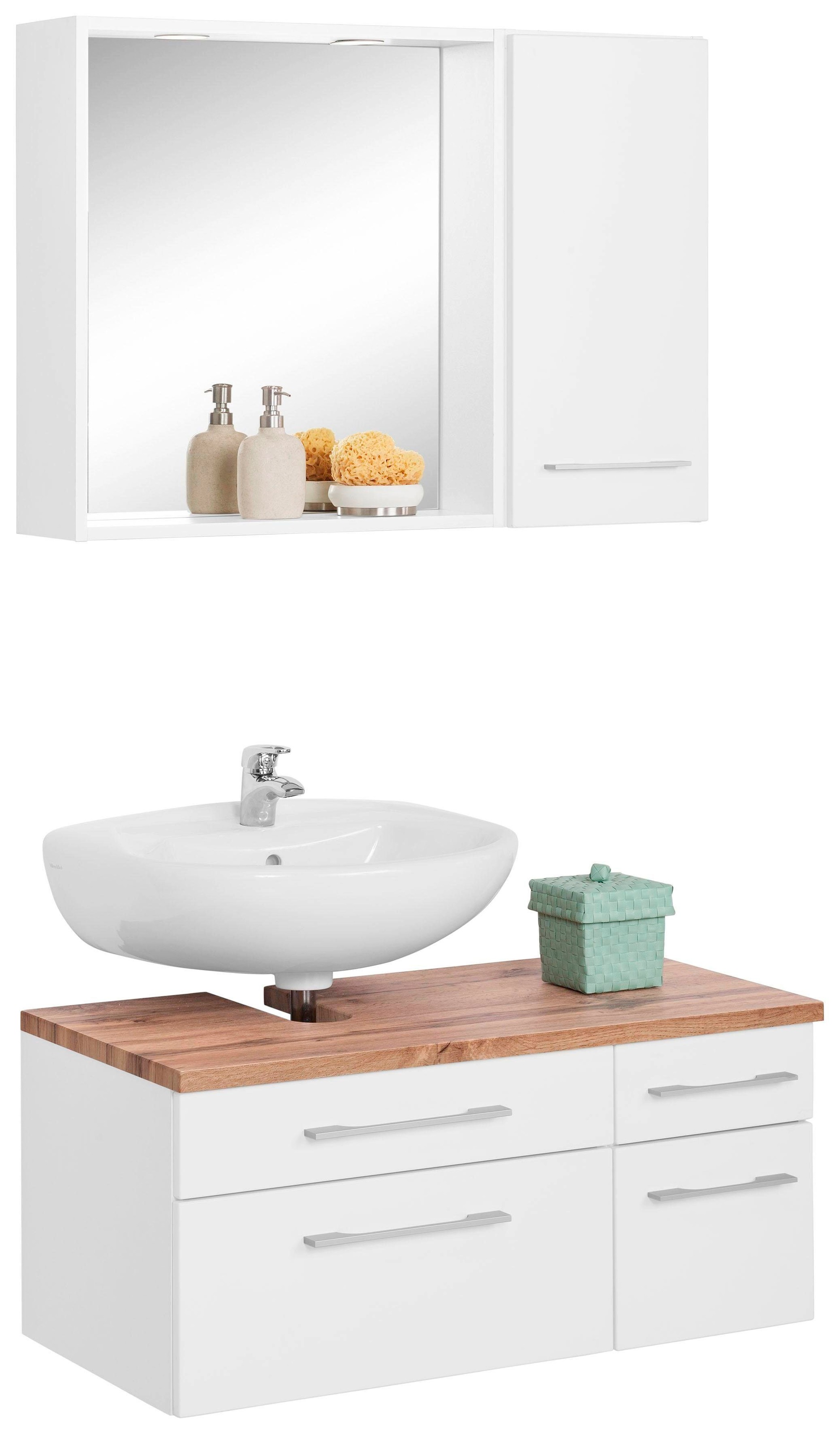 welltime Badmöbel-Set »Davos« 3 Stk. tlg. günstig online kaufen