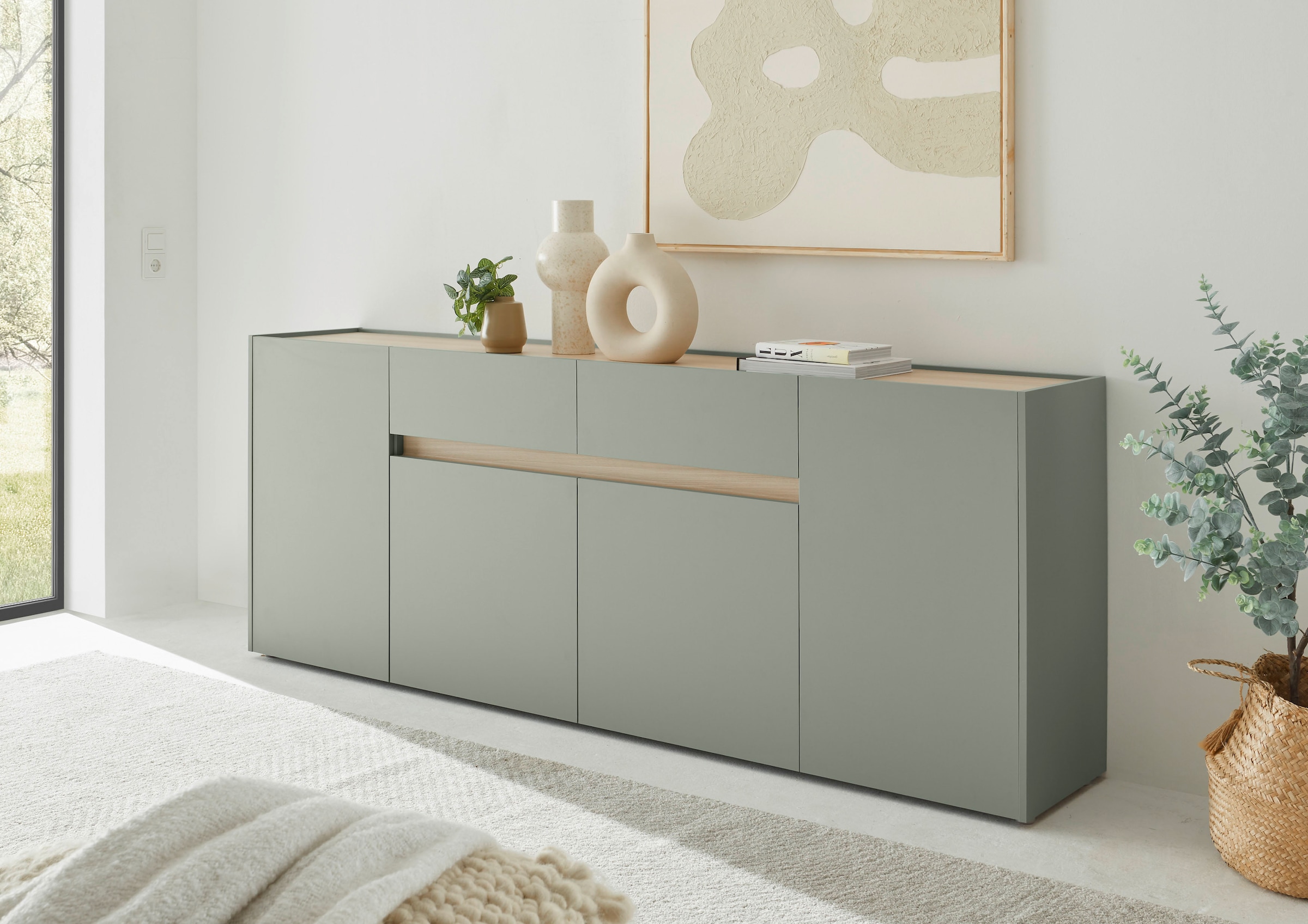 INOSIGN Sideboard »City/Giron, moderner Schrank, Kommode, Stauraumschrank«, zeitlos, modern, ausreichend Stauraum, vielseitig einsetzbar