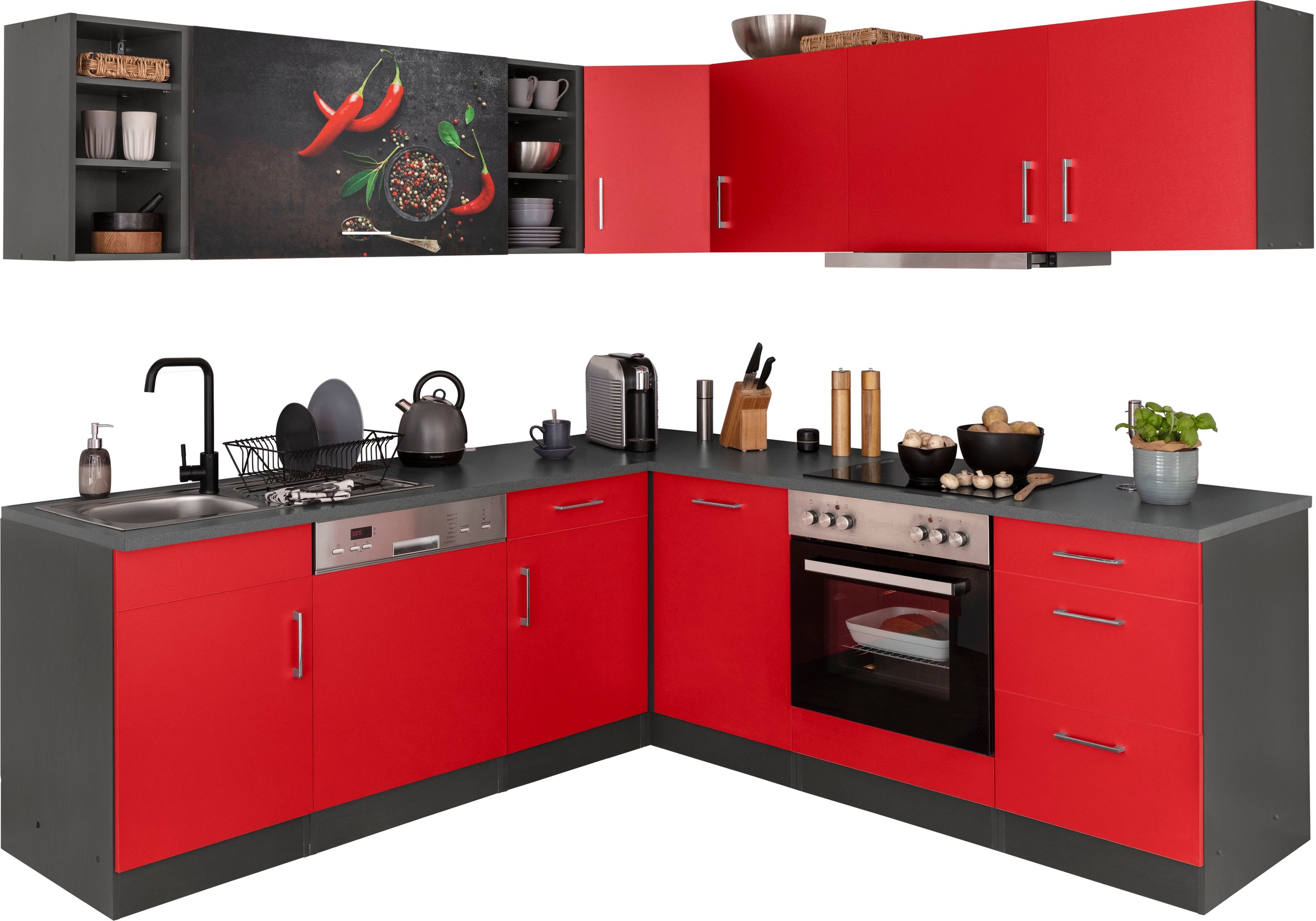 KOCHSTATION Küchenzeile »KS-Paris – Küchen mit einzigartigen Fotomotiven au günstig online kaufen