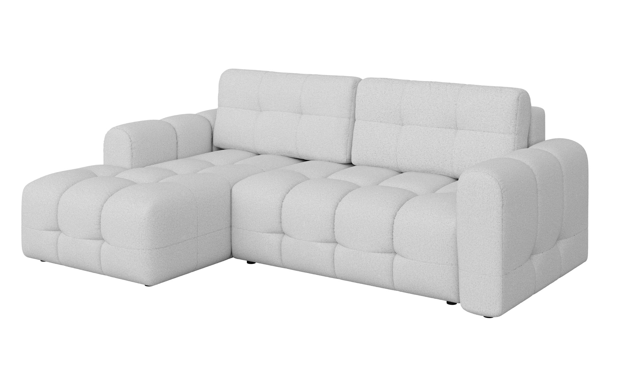 INOSIGN Ecksofa »Manilla, wahlweise mit Bettfunktion, B/T/H 265/170/91 cm«, L-Form mit Recamiere rechts/links bestellbar, Wellenunterfederung
