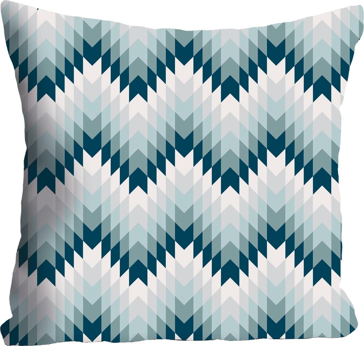 queence Dekokissen »Blau & Weiß Muster«, Kissenhülle ohne Füllung, 1 Stück günstig online kaufen