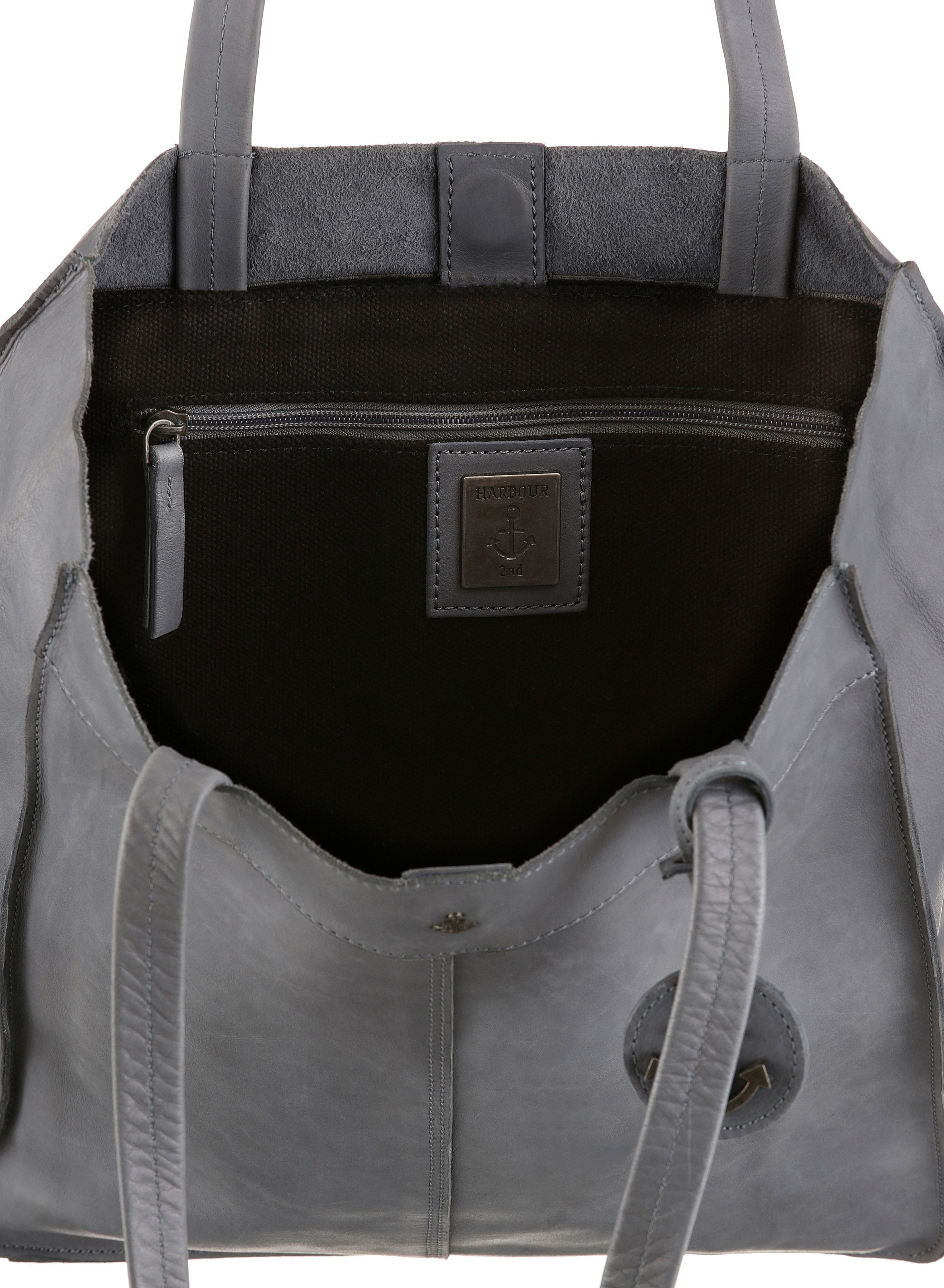 HARBOUR 2nd Shopper »Elbe 1«, aus Leder mit typischen Marken-Anker-Label und Schmuckanhänger