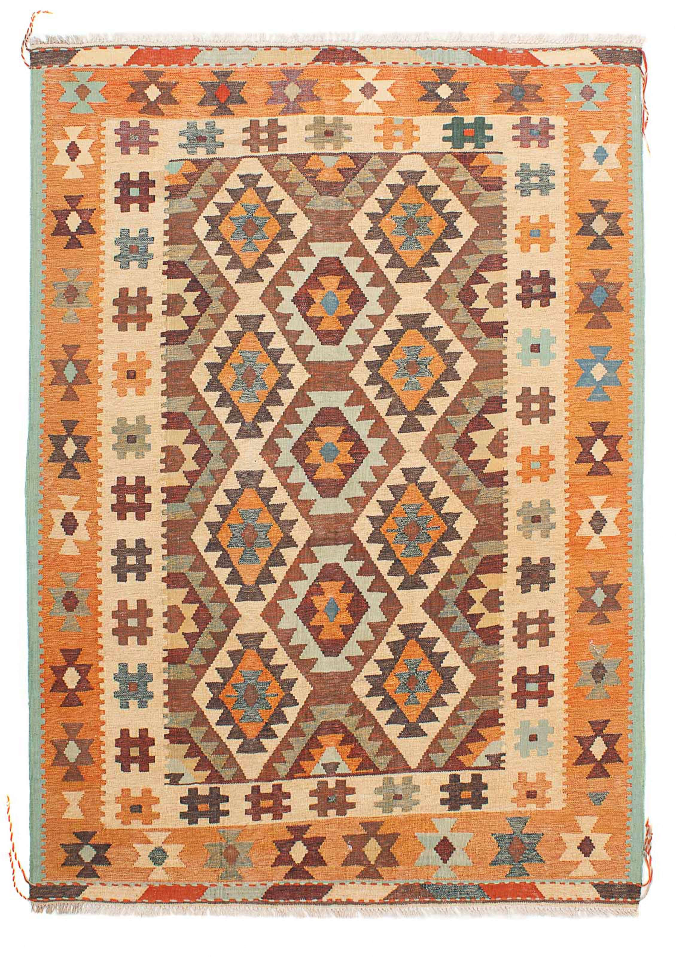 morgenland Wollteppich »Kelim - Oriental - 212 x 152 cm - mehrfarbig«, rech günstig online kaufen