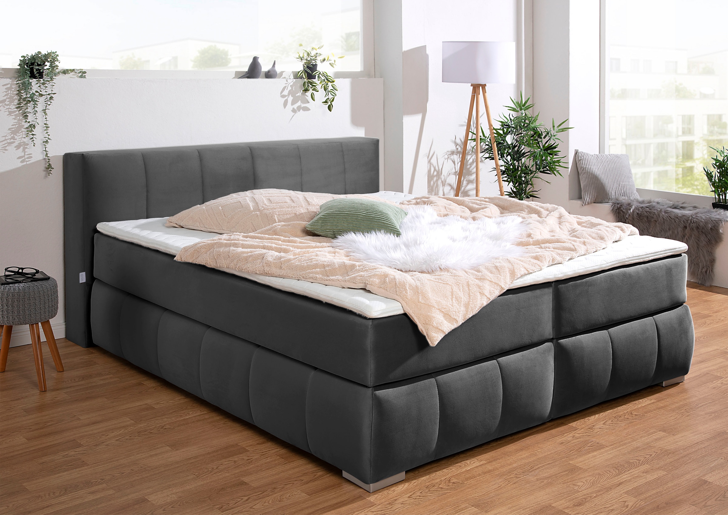 2. Bild von Guido Maria Kretschmer Home&Living Boxspringbett »Chelles«, inkl. Kaltschaumtopper, in 5 Breiten und 3 Matratzenarten