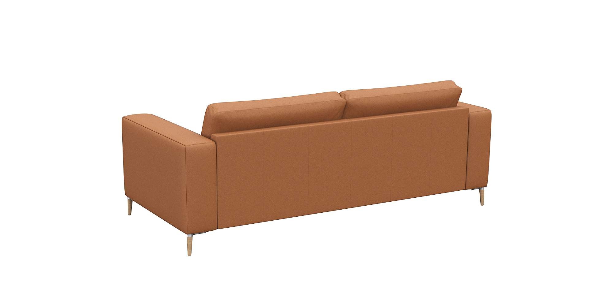 FLEXLUX 2,5-Sitzer »Fiore, super Sitzkomfort durch Kaltschaum,«, breite Armlehnen, Füße Alu+ Eiche