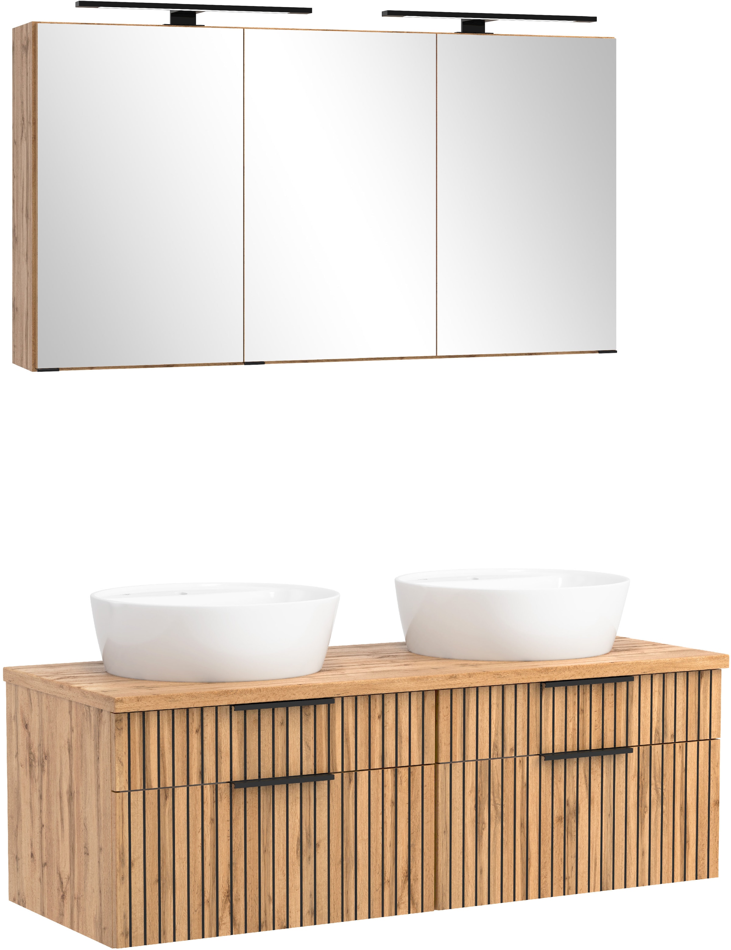 welltime Badmöbel-Set »Welltime, Carlton Waschtisch-Set, 80 oder 120 cm, ge günstig online kaufen