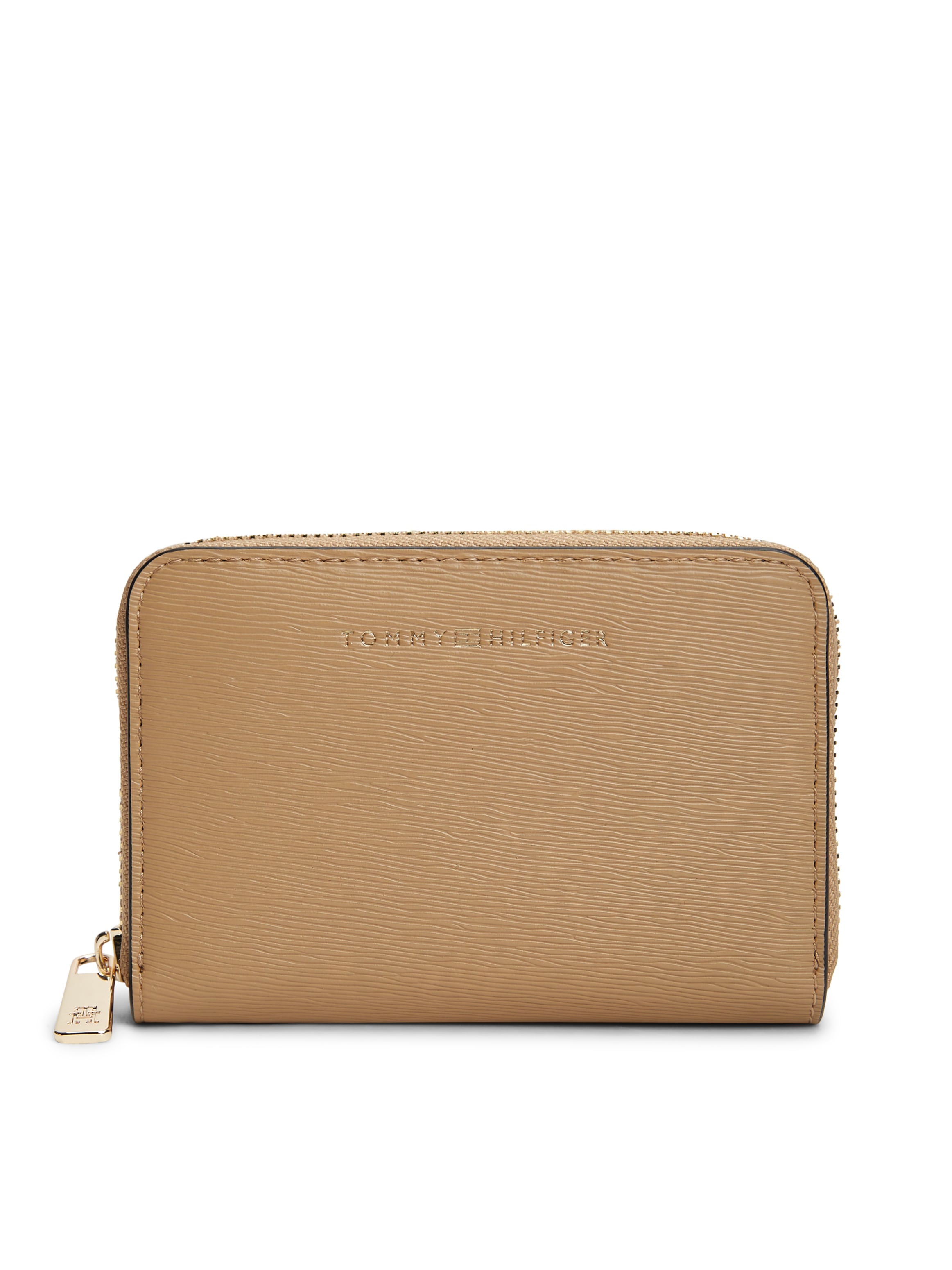 Tommy Hilfiger Geldbörse »TH MODERN COMPACT ZA« Damen Geldbeutel, Portemonnaie mit Logo-Schriftzug