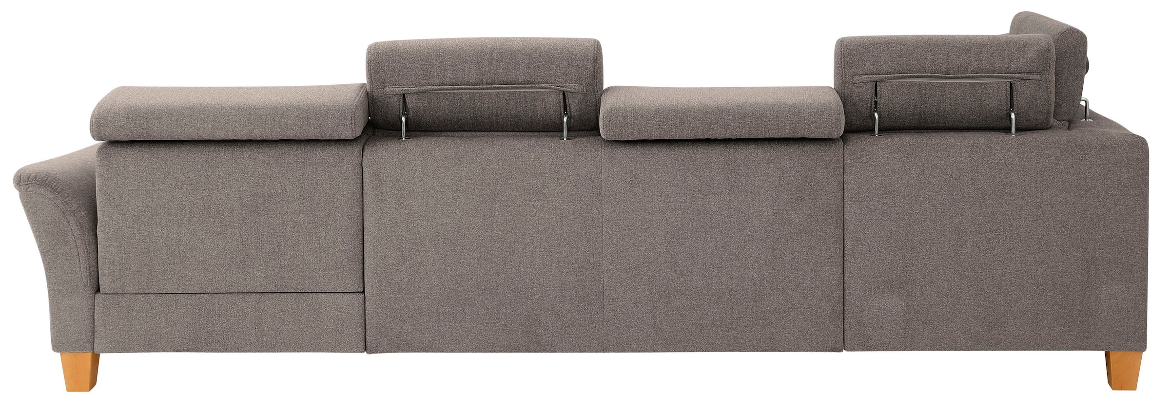 Home affaire Wohnlandschaft »Conville U-Form«, Kopfteilverstellung wahlweise mit Bettfunktion und Bettkasten