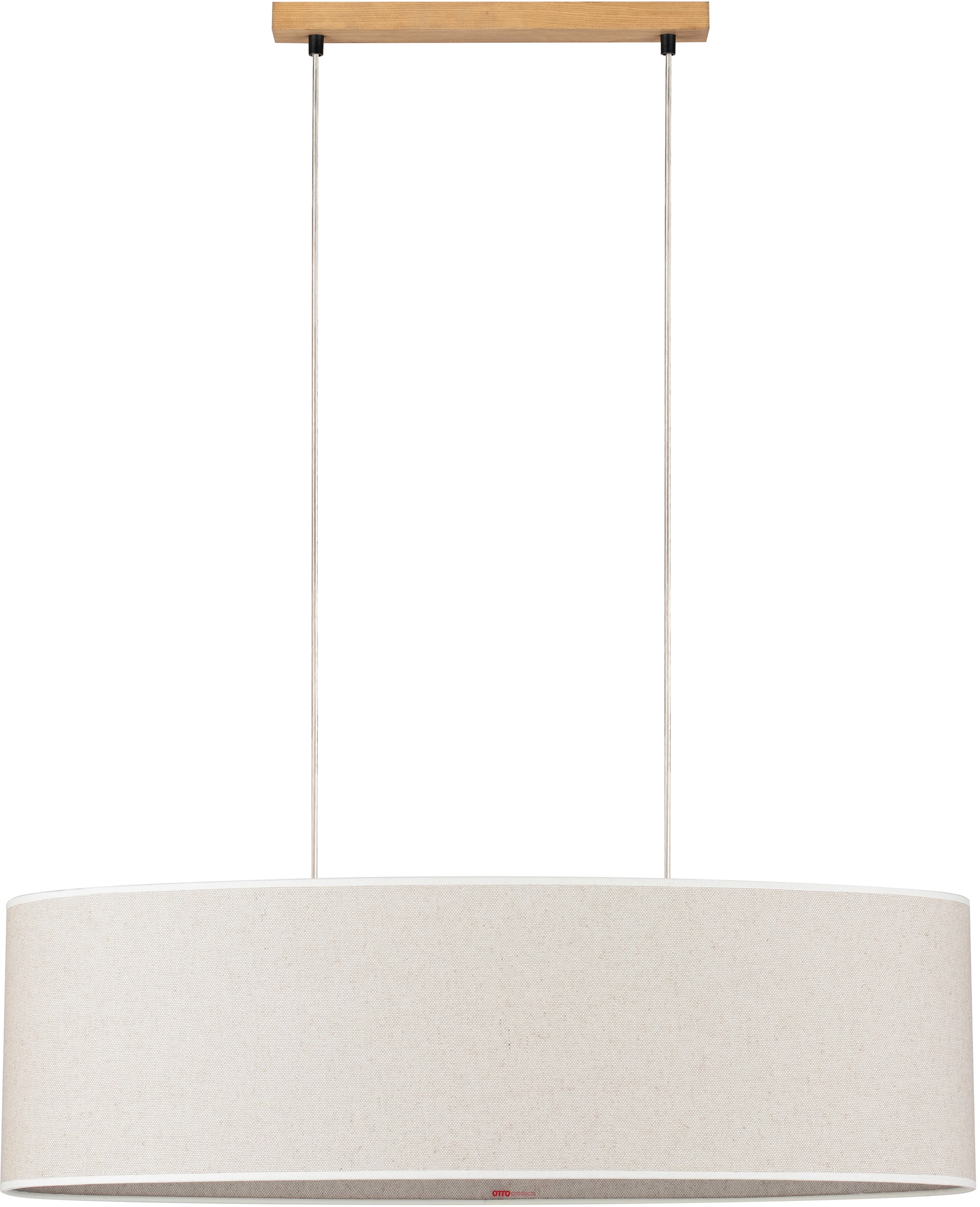»Emmo«, products Leinen-Baumwoll Rechnung Lampenschirm, auf Naturprodukt OTTO 2 Pendelleuchte Hochwertiger flammig-flammig, bestellen