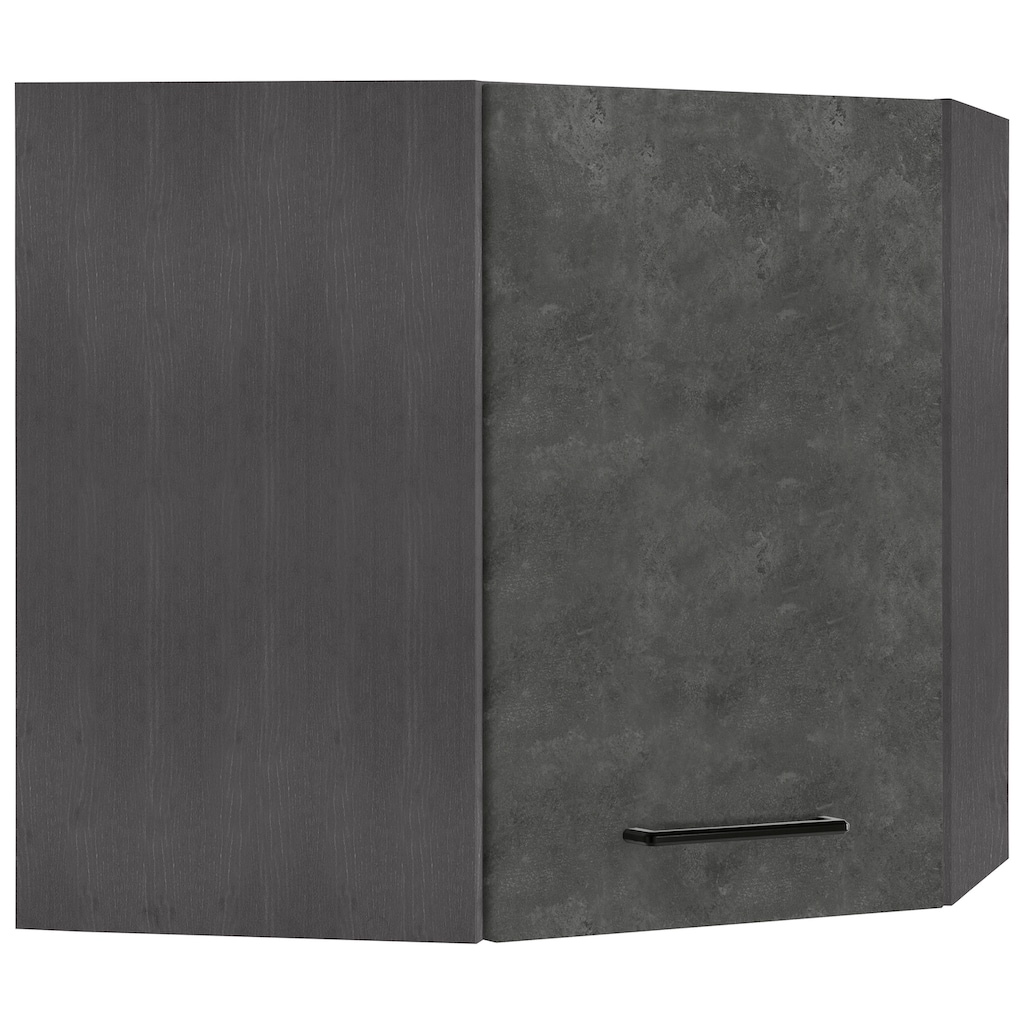 HELD MÖBEL Eckhängeschrank »Tulsa«, 60 cm breit, 1 Tür, schwarzer Metallgriff, hochwertige MDF Front