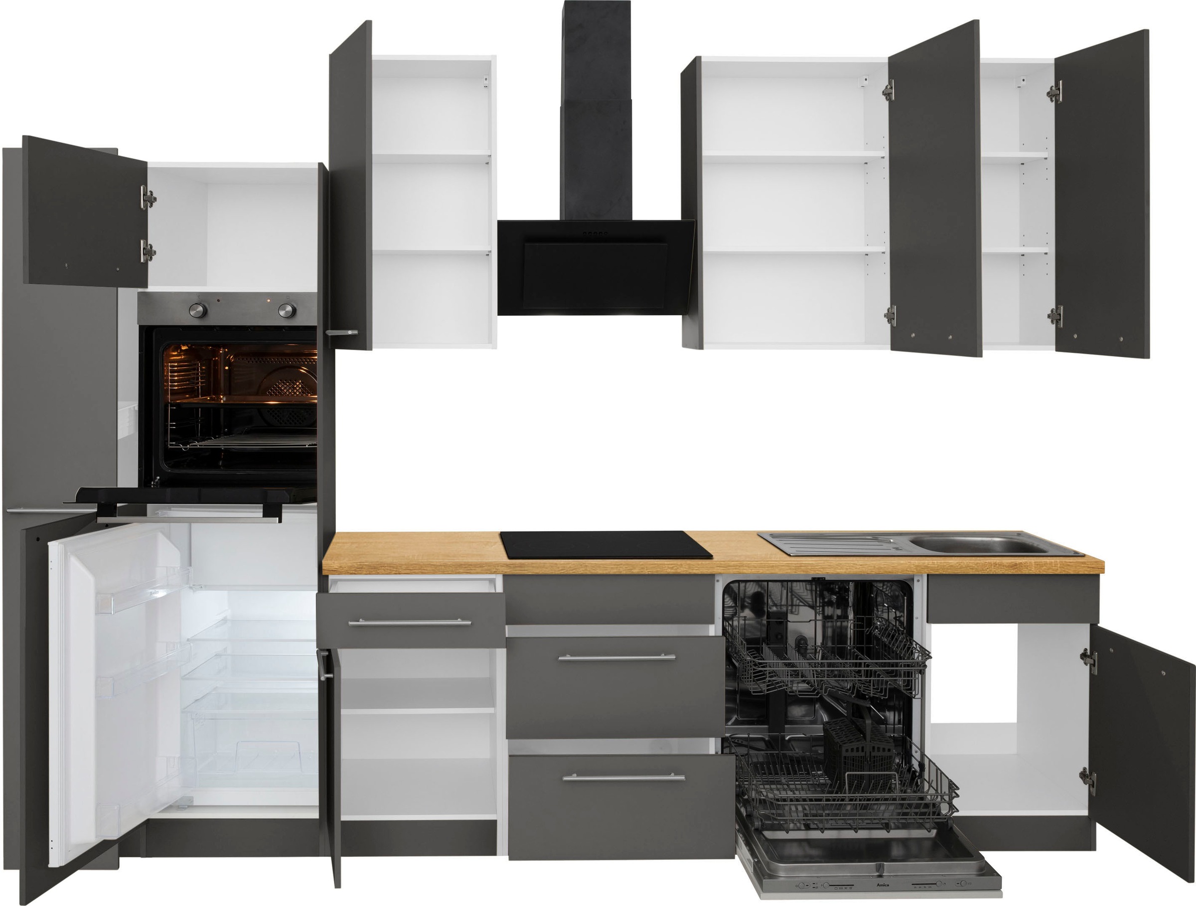 wiho Küchen Küchenzeile »Unna«, mit cm E-Geräten, 310 kaufen Breite