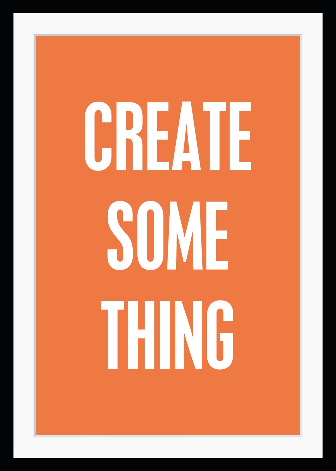 queence Bild »CREATE SOMETHING«, Sprüche & Texte-Schriftzug-Motivationsbild günstig online kaufen