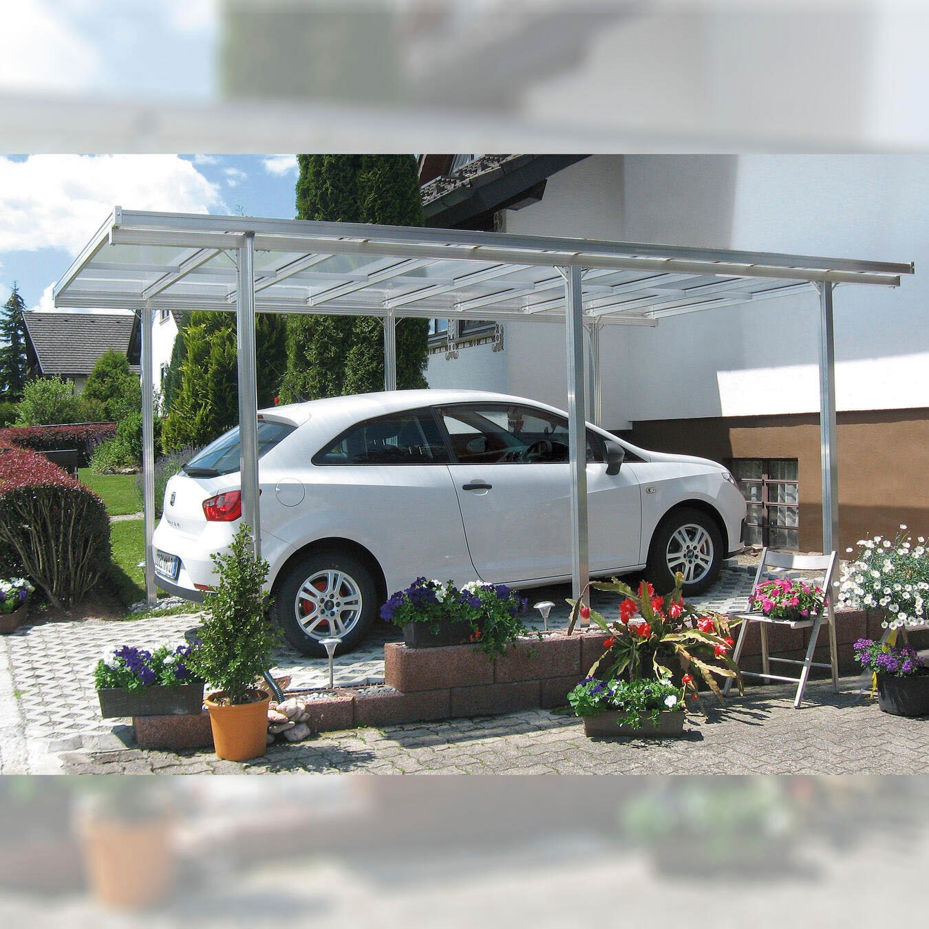 Beckmann Einzelcarport »CPTA«, Aluminium, 270 cm, Alu natur