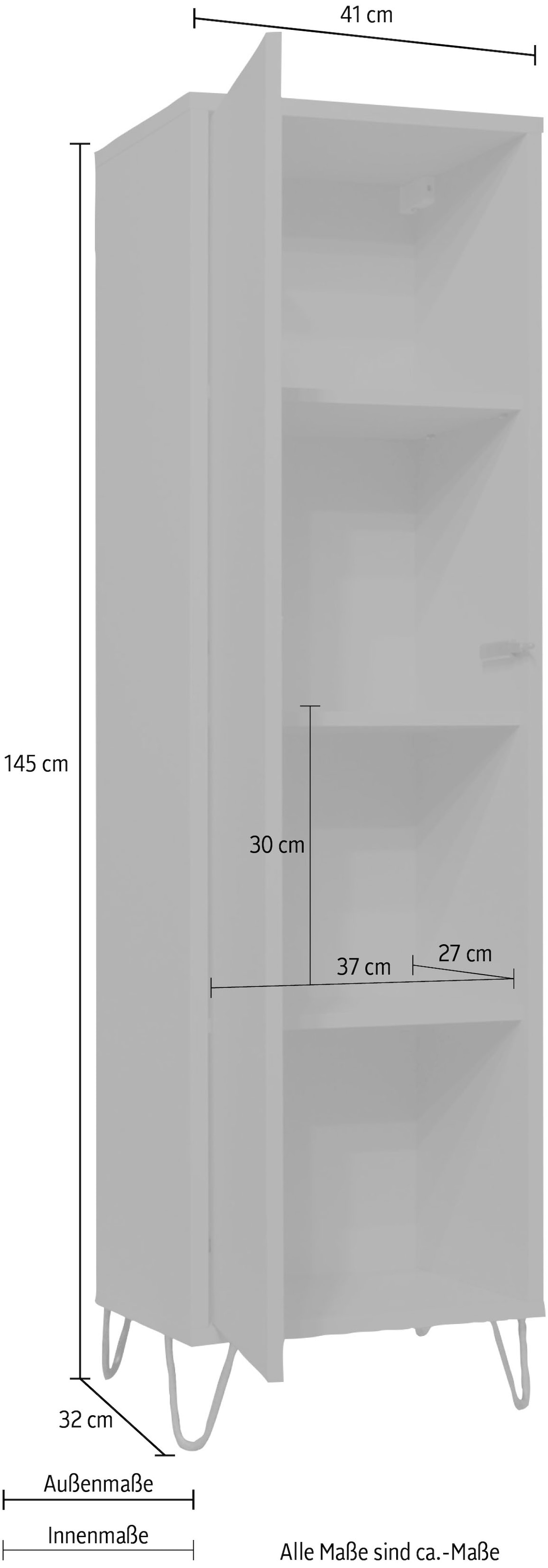 Mäusbacher Mehrzweckschrank »Bonnie«, Breite 41 cm mit Drahtgestell auf  Rechnung bestellen