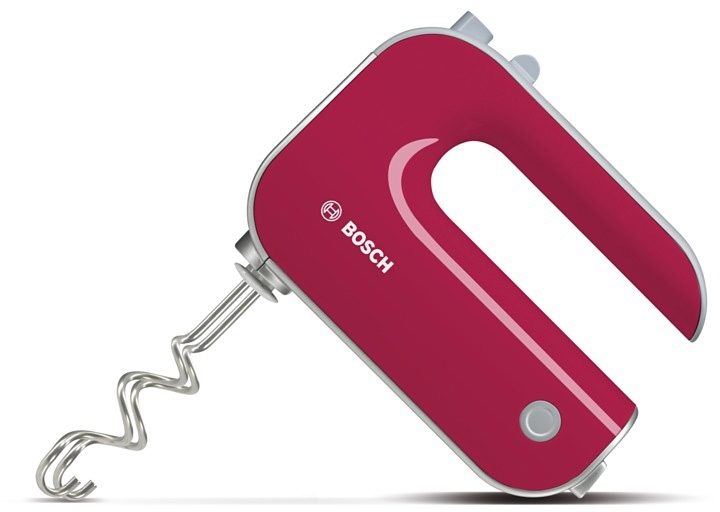 BOSCH Handmixer »Styline MFQ40304, Edelst. Rührbesen/Knethaken, 5 Stufen, himbeerrot«, 500 W, Turbostufe, leichtes Gehäuse, Made in Europe