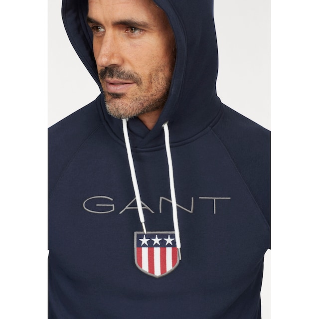 Gant Kapuzensweatshirt »Shield Sweat Hoodie«, plakative GANT-Stickerei  online kaufen