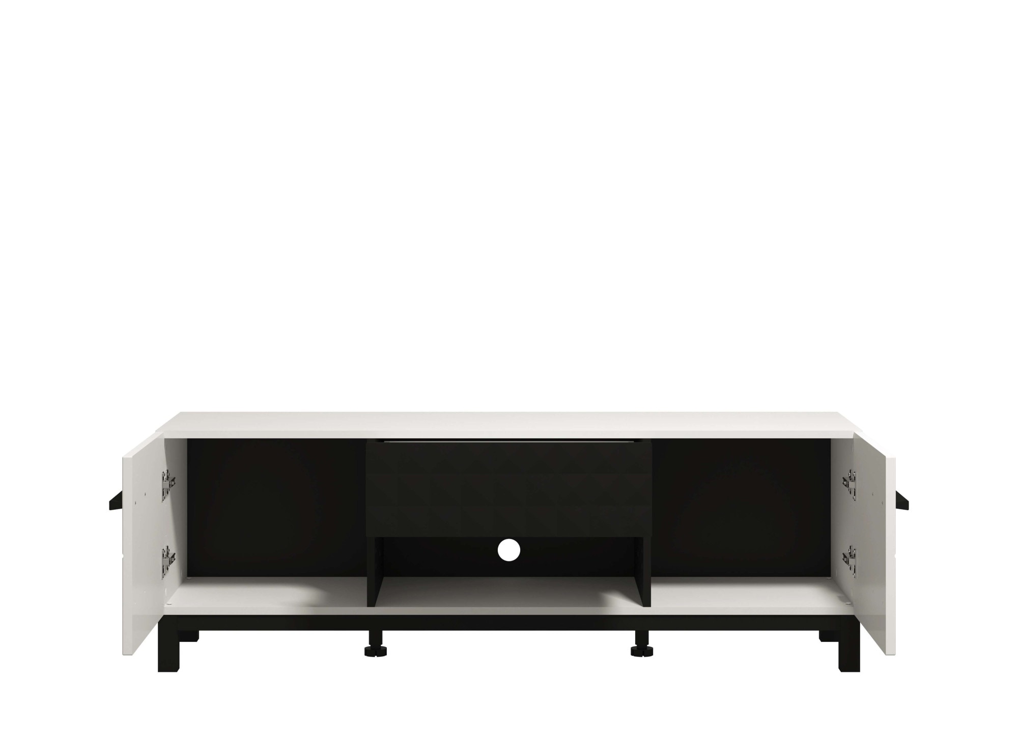Home affaire Lowboard »Orleans, Breite 147,5 cm TV- Lowboard, TV-Schrank, TV-Ständer«, TV-Kommode, Modernes Design, mit Schublade in toller 3D-Optik