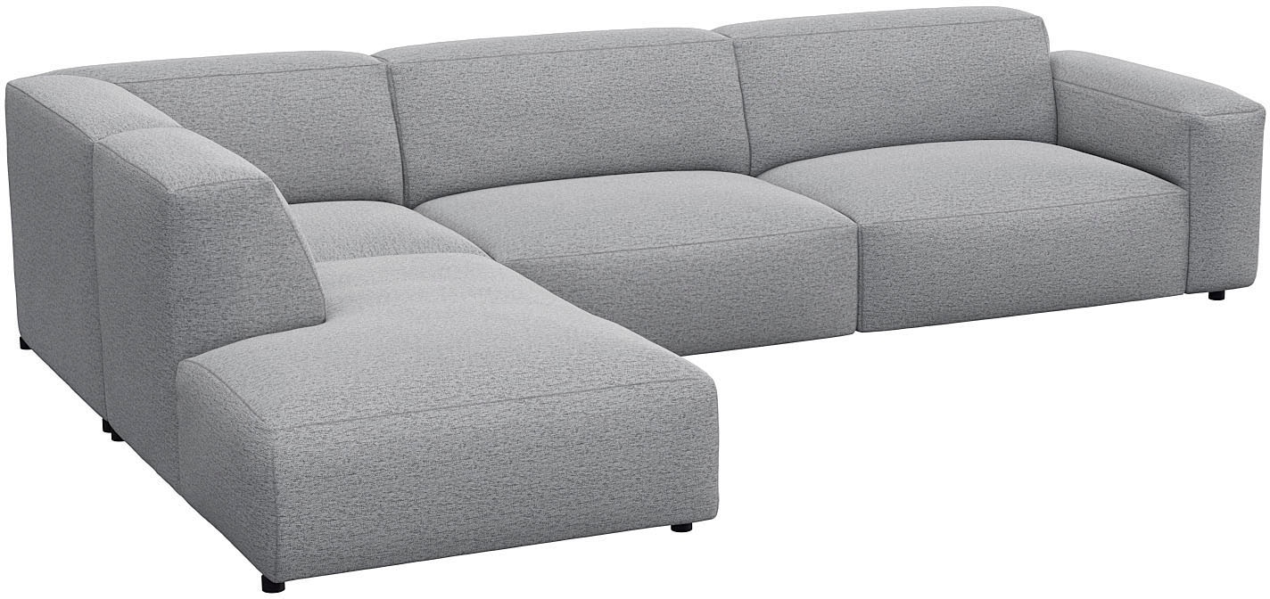 FLEXLUX Ecksofa »Lucera, super bequem durch hochwertigen Sitzaufbau mit Kaltschaum«, modern & anschmiegsam, L-Form, Designsofa