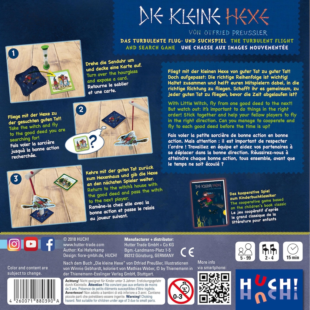 Huch! Spiel »Die kleine Hexe - Das turbulente Flug- und Suchspiel«