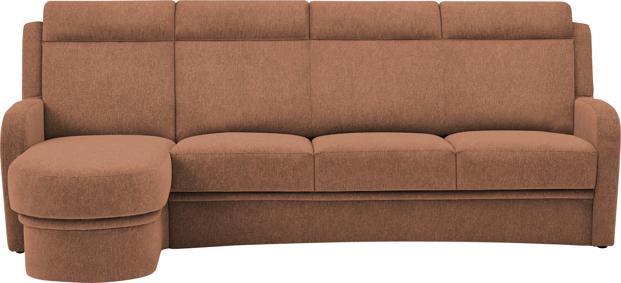 VILLA BECK Ecksofa »Varese L-Form«, (2 St.), Kopfteilverstellung, wahlweise mit Sitzvorzug, in Sitzhöhe 49 cm