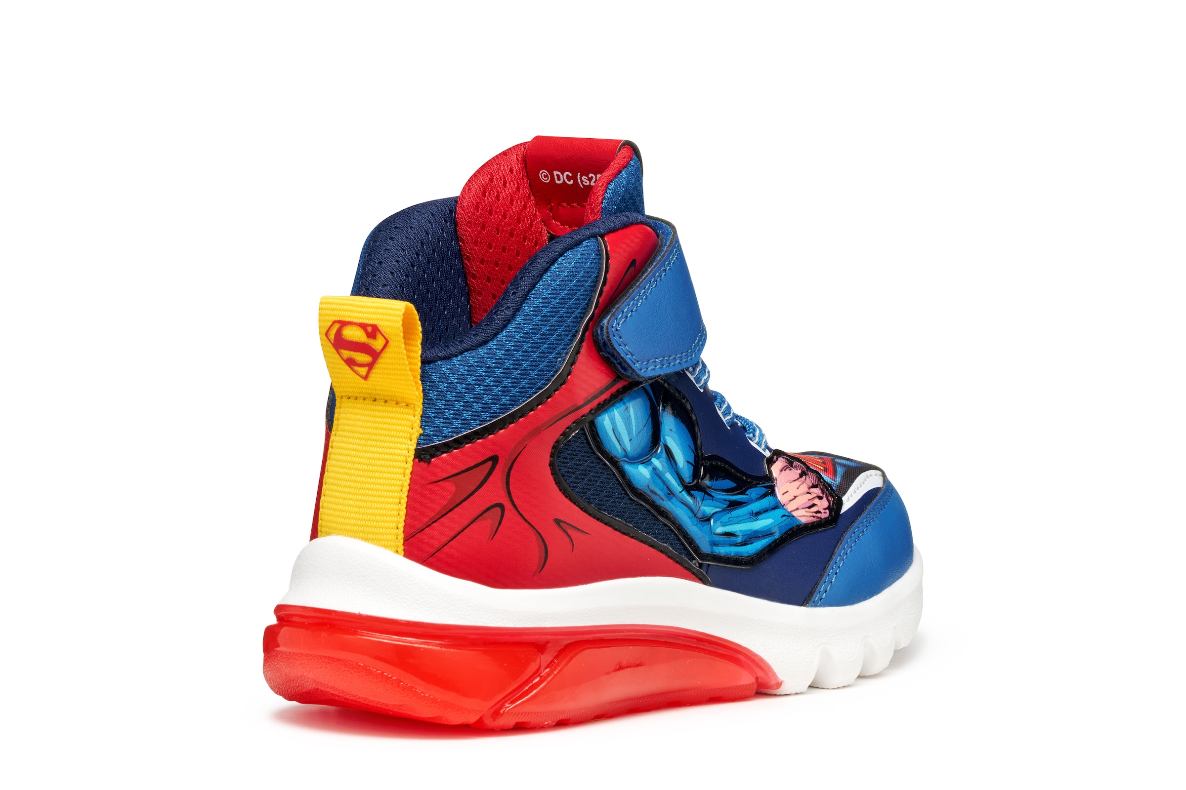 Geox Sneaker »J CIBERDRON BOY Blinkschuh«, Schnürboots, Blinkschuh mit cooler Blinkfunktion