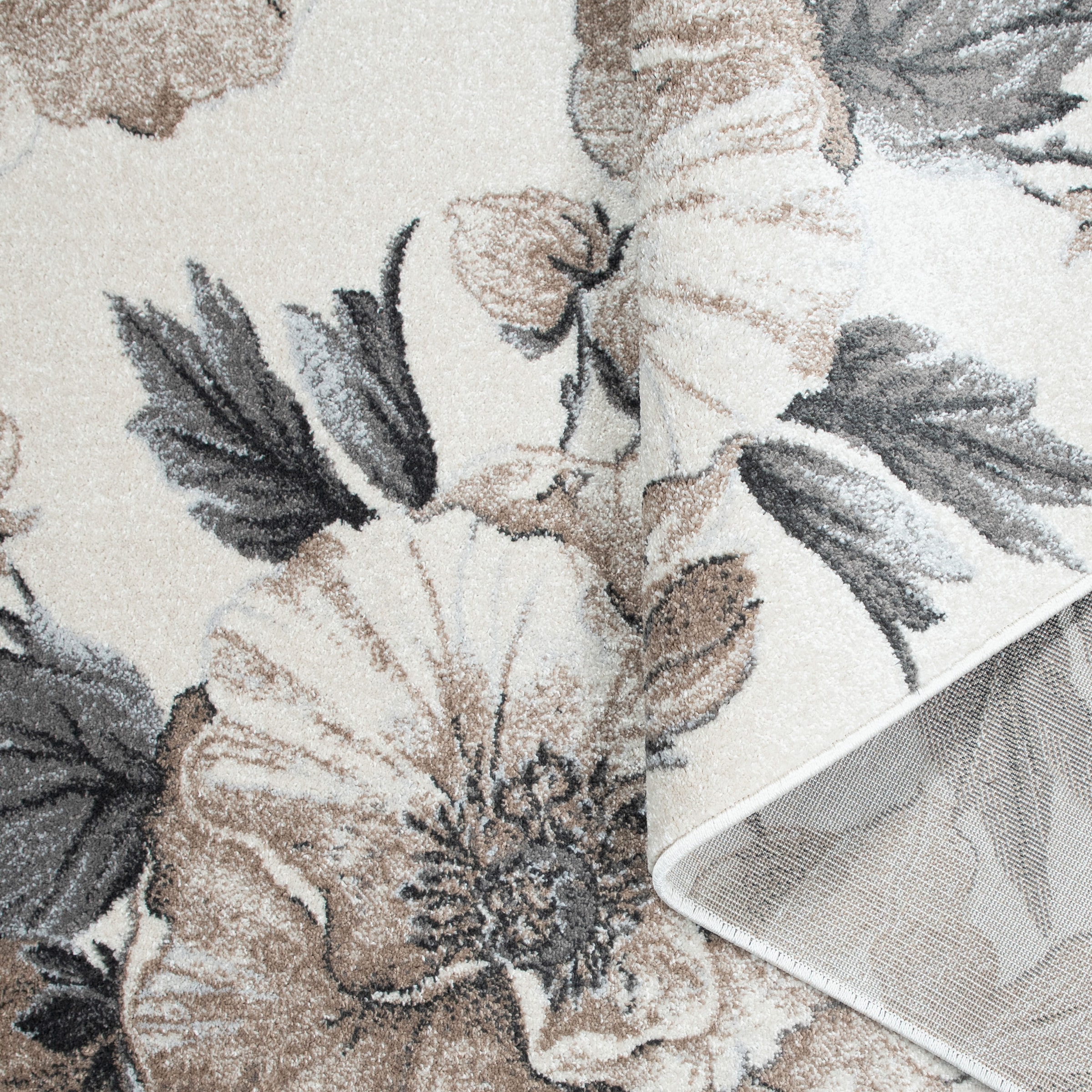 OTTO home Teppich »Florent, Blumen Design, Vintage« rechteckig 9 mm Höhe Floral, detailreiche Blüten, Botanical, elegant, Wohnzimmer