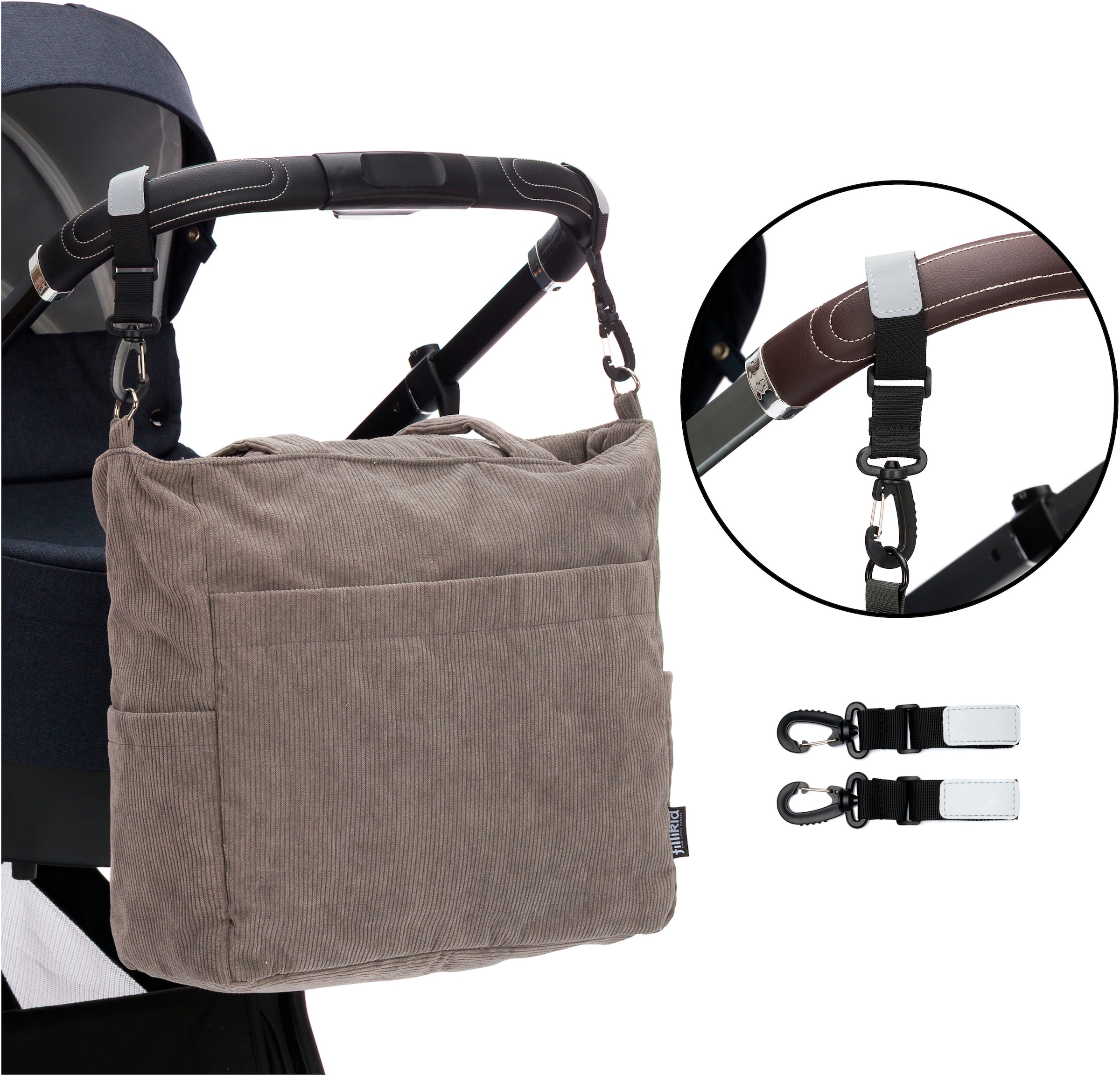 Fillikid Wickeltasche »Cord«, inklusive Thermotasche
