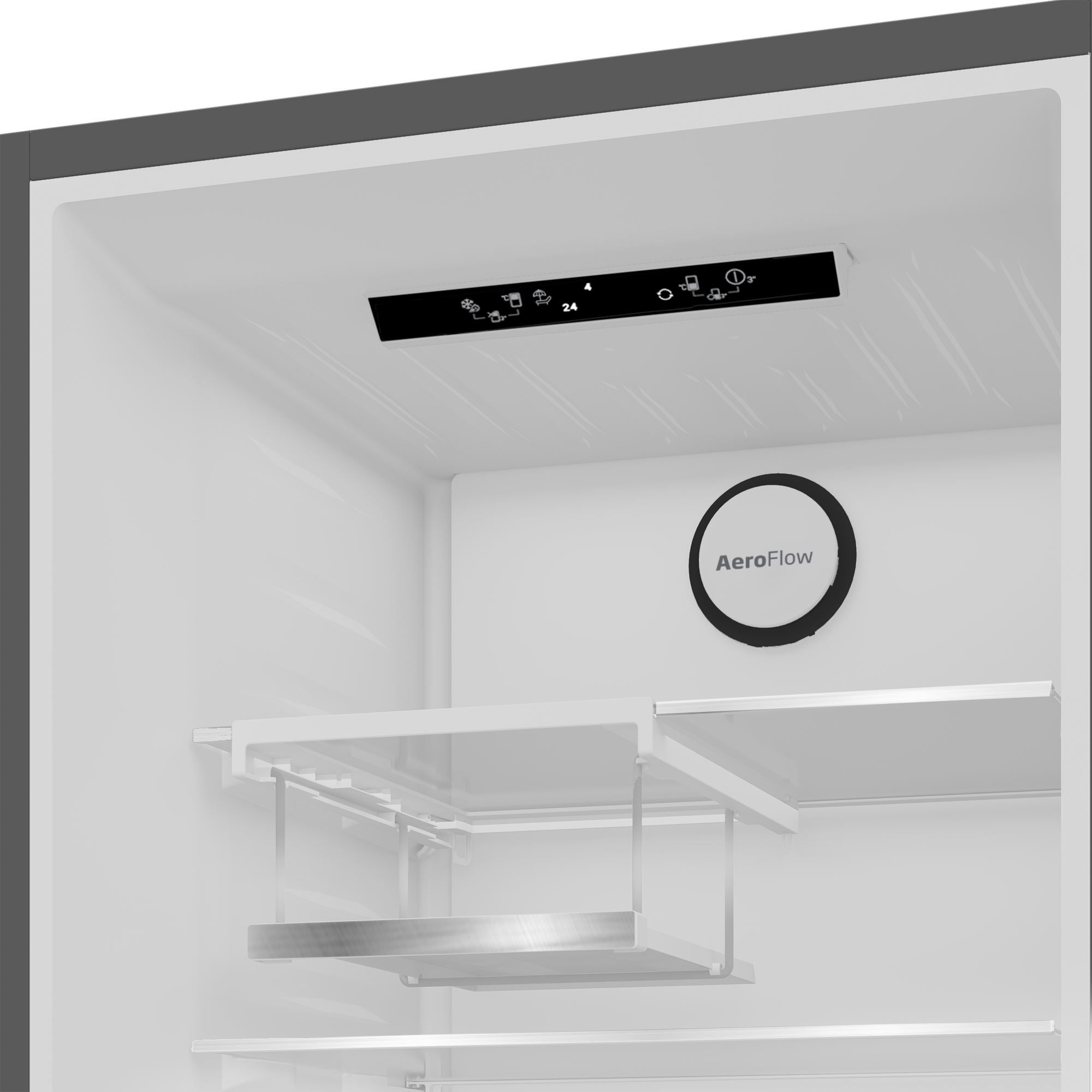 BEKO Kühl-/Gefrierkombination »B7RCNE368HXR« 186,5 cm hoch 59,5 cm breit No Frost
AeroFlow
HarvestFresh