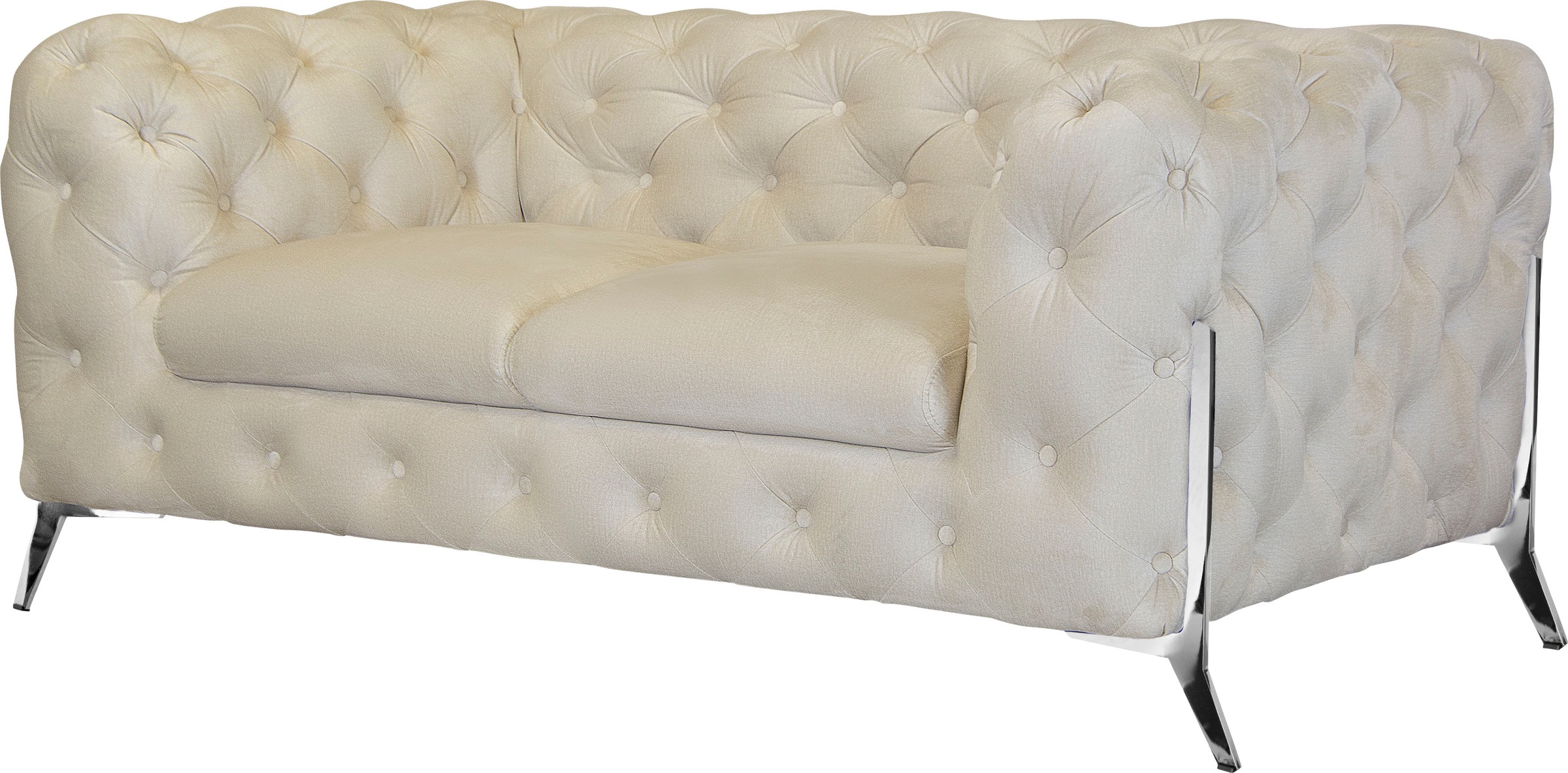 Leonique Chesterfield-Sofa »Amaury«, aufwändige Knopfheftung, moderne Chesterfield Optik, Fußfarbe wählbar