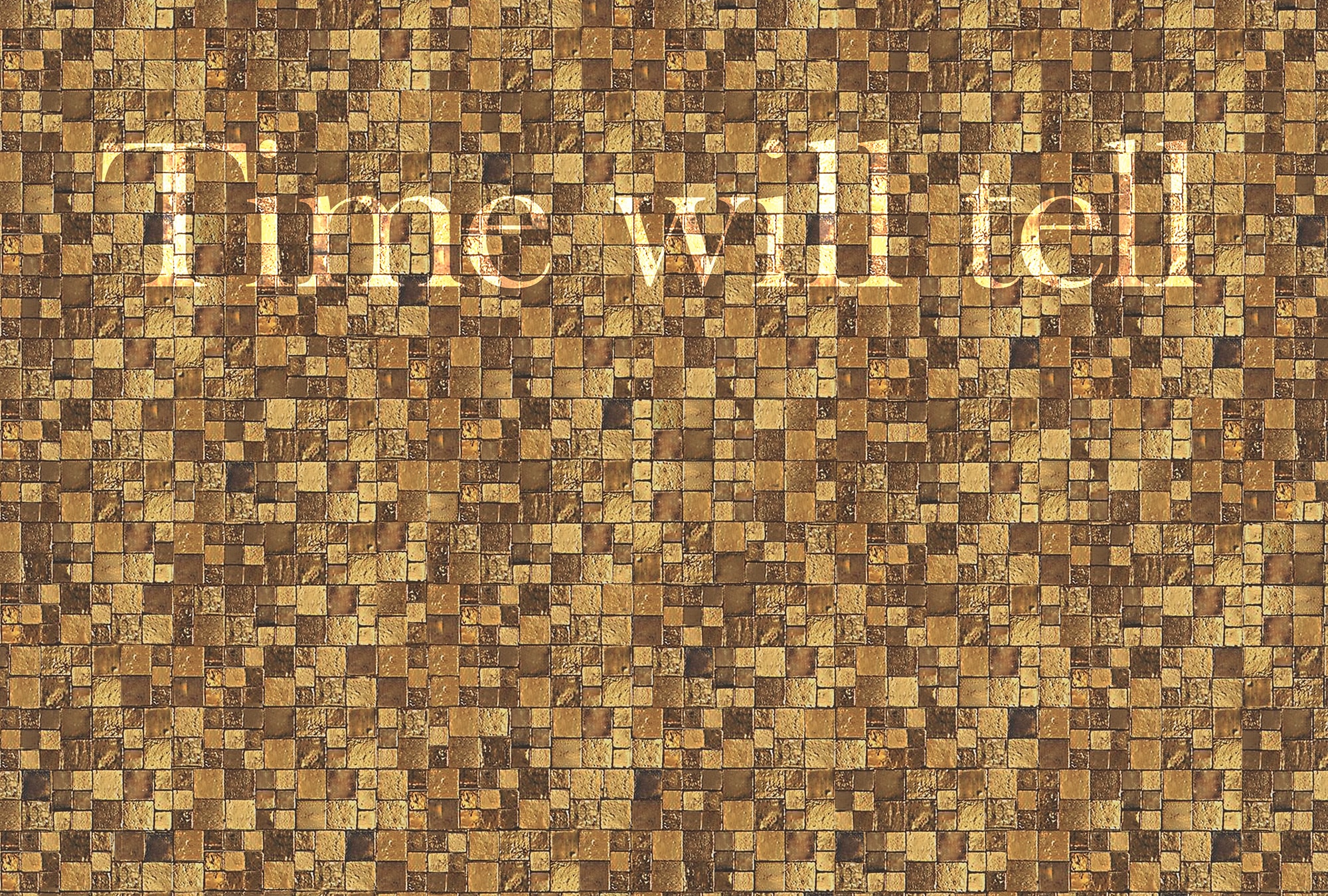 Architects Paper Fototapete »Atelier 47 Gold Amber« geometrisch   mit Schri günstig online kaufen