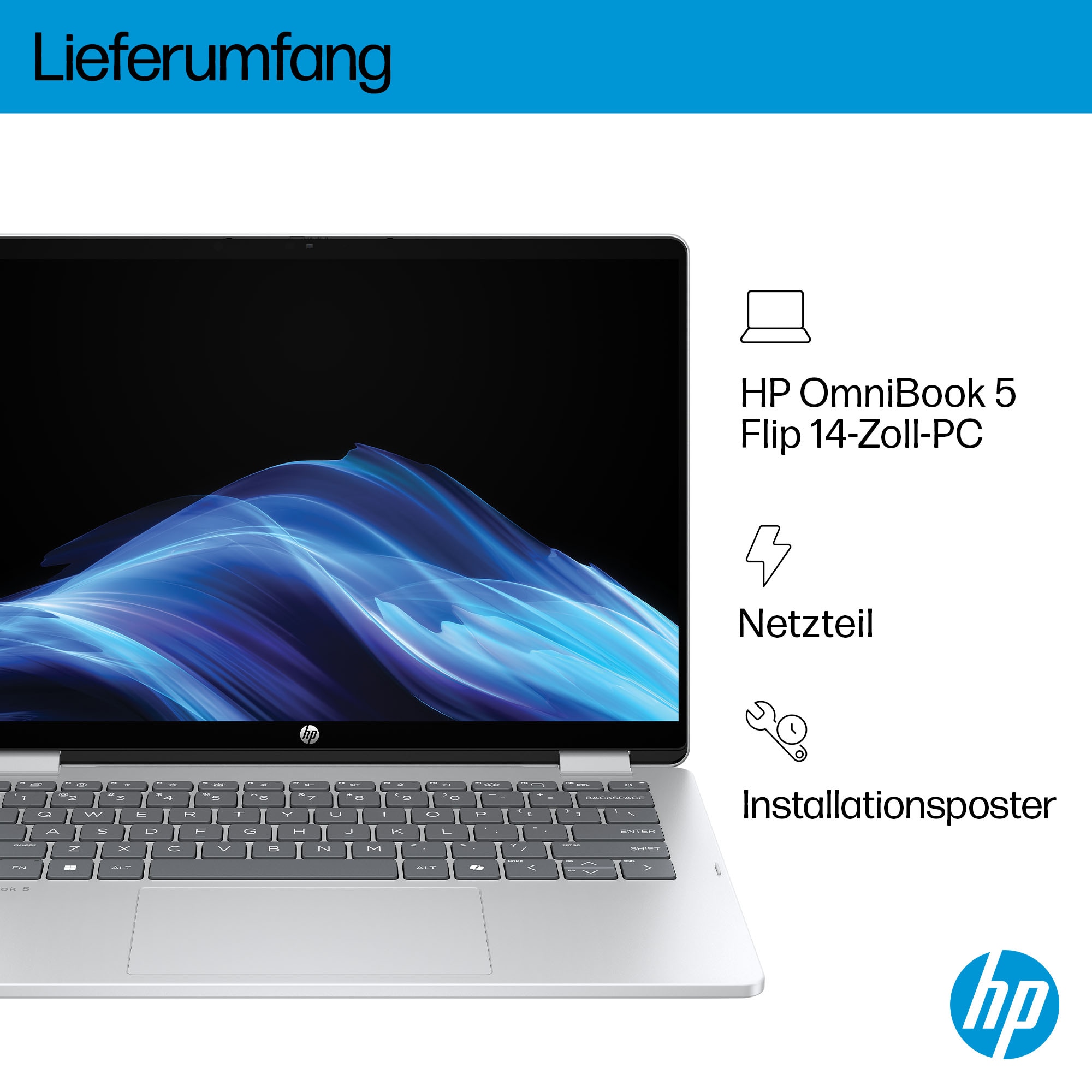 HP Notebook »14-fp0055ng Glacier Silver«
