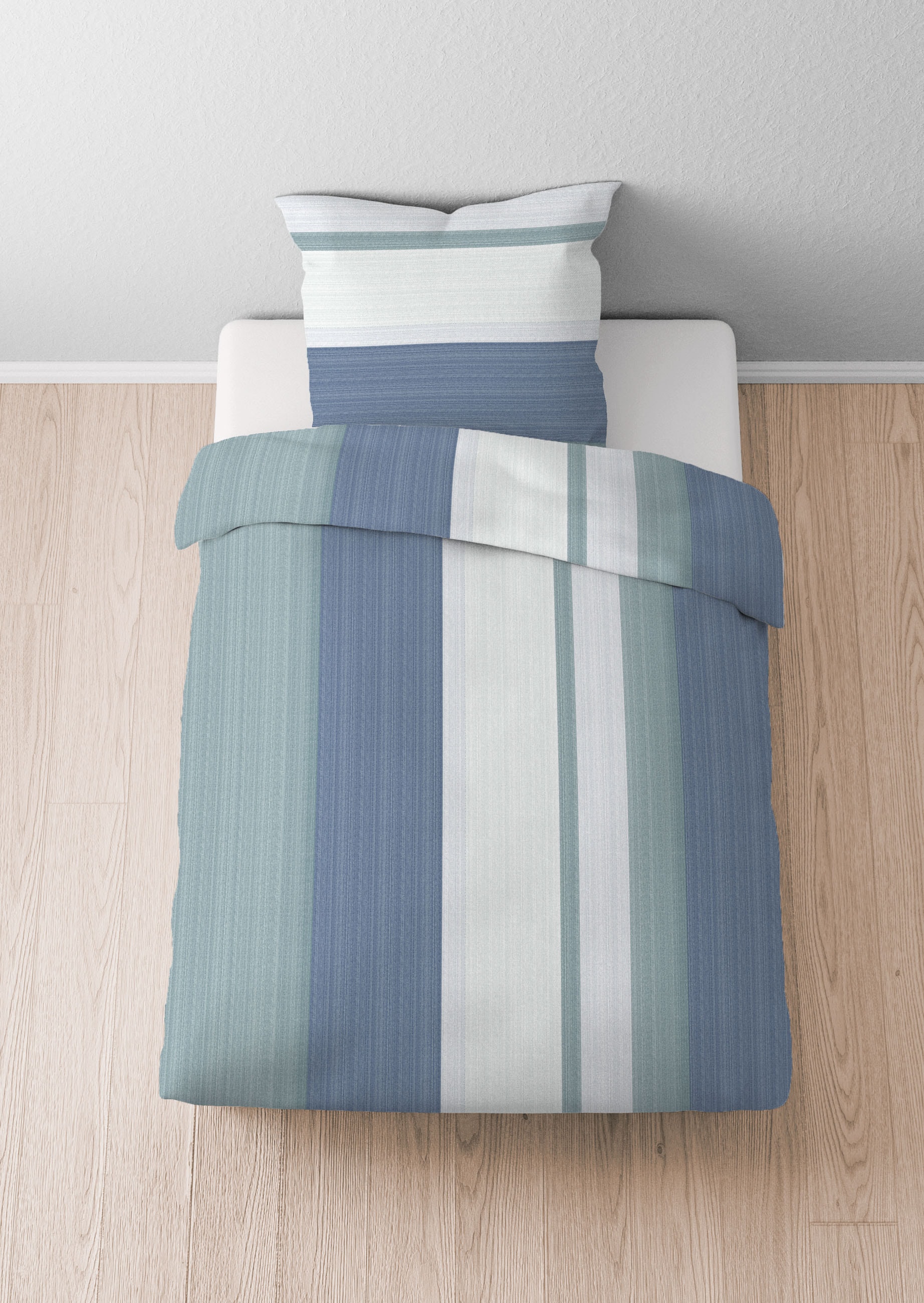 Castell - Markenbettwäsche Bettwäsche »0350443«, Poly-Cotton, wohlig warm, pflegeleicht, atmungsaktiv, Reißverschluss