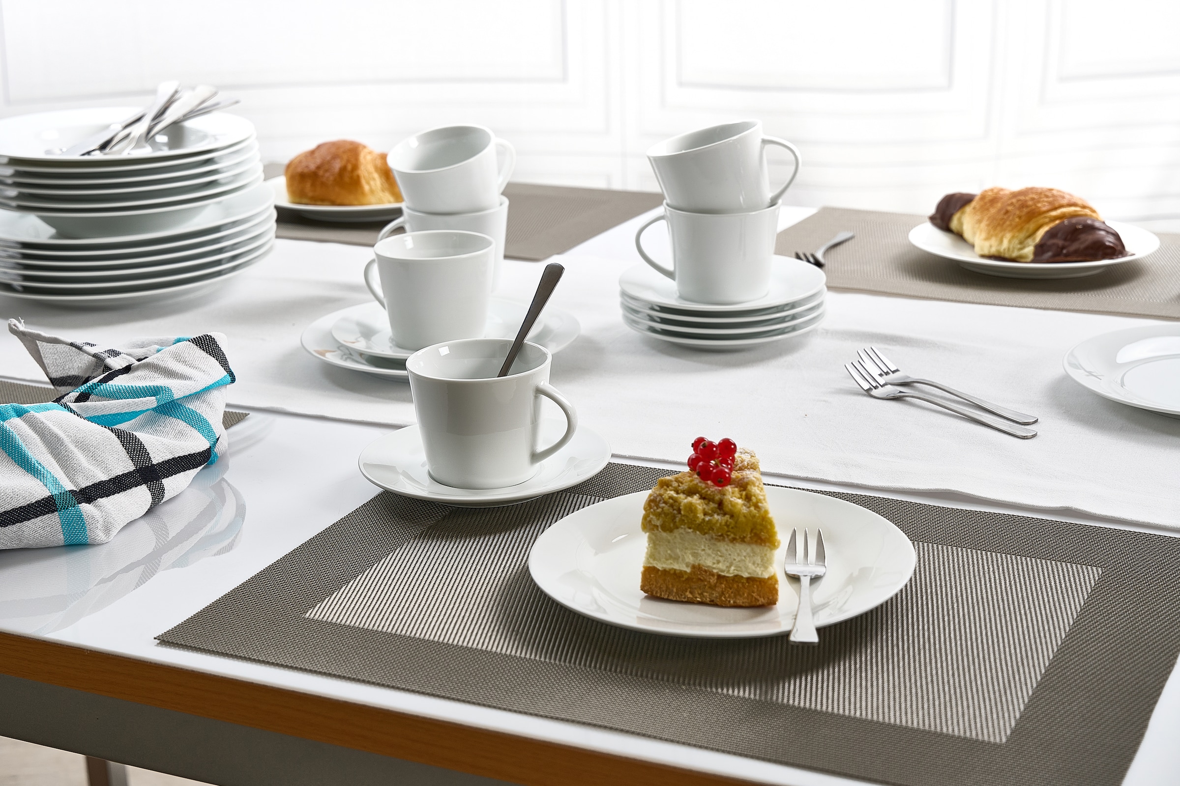 Retsch Arzberg Kombiservice »Geschirr-Set, Service Classico«, (Set, 30 tlg.), zeitlose, schlichte Form, 30 Teile, für 6 Personen