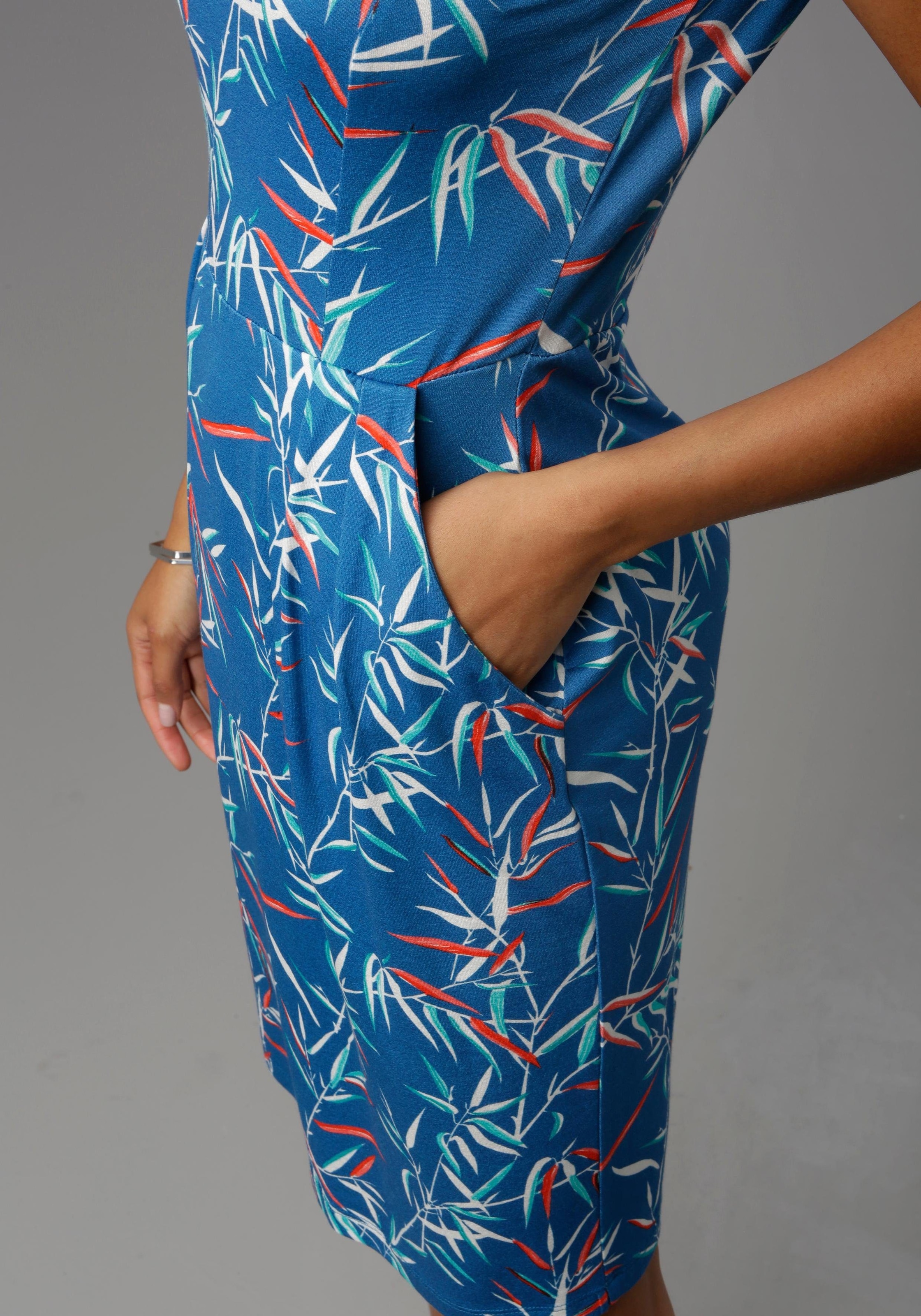 Aniston SELECTED Sommerkleid Eingrifftaschen mit 2 Eingrifftaschen