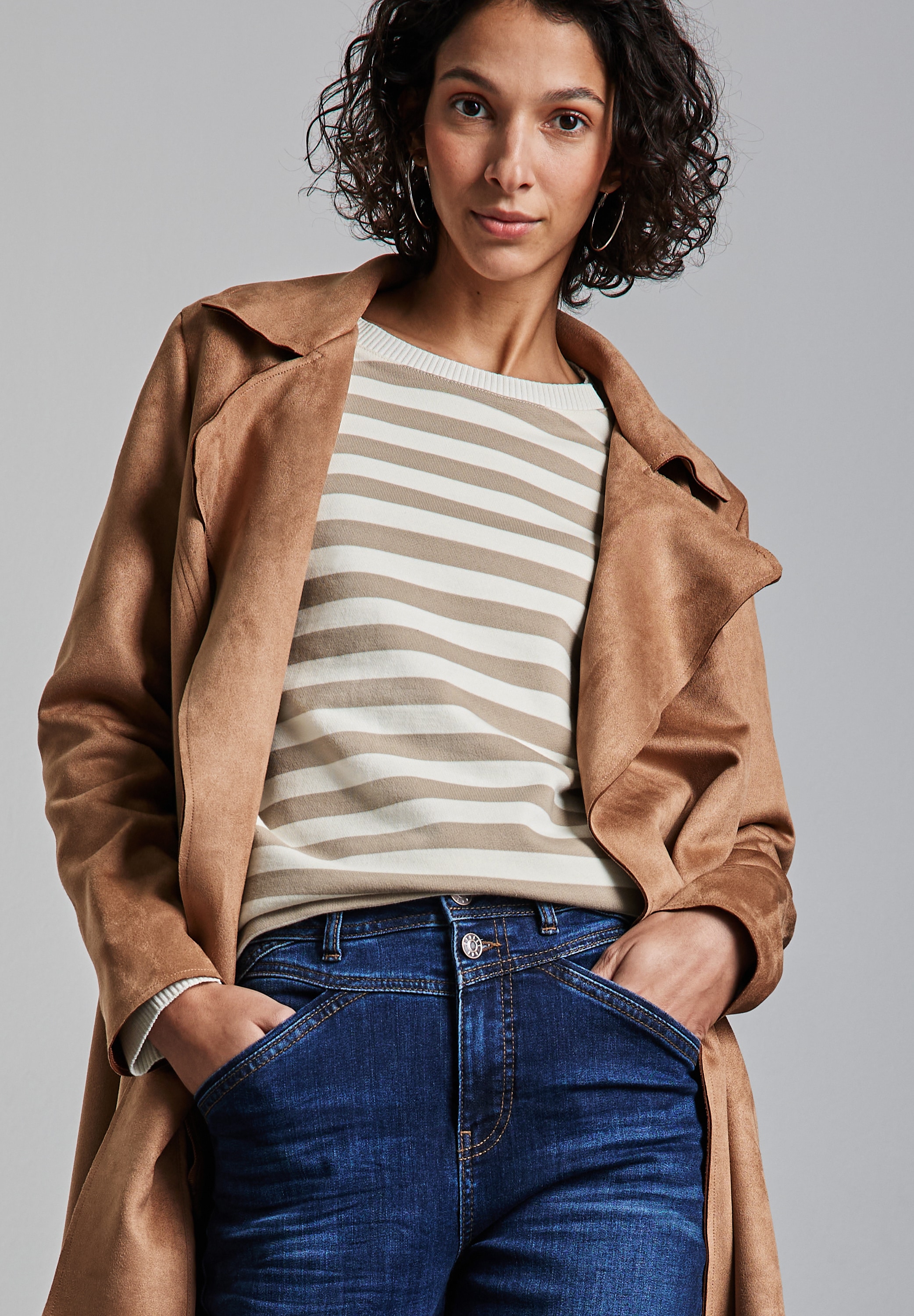 STREET ONE Sweater, im Streifen-Look