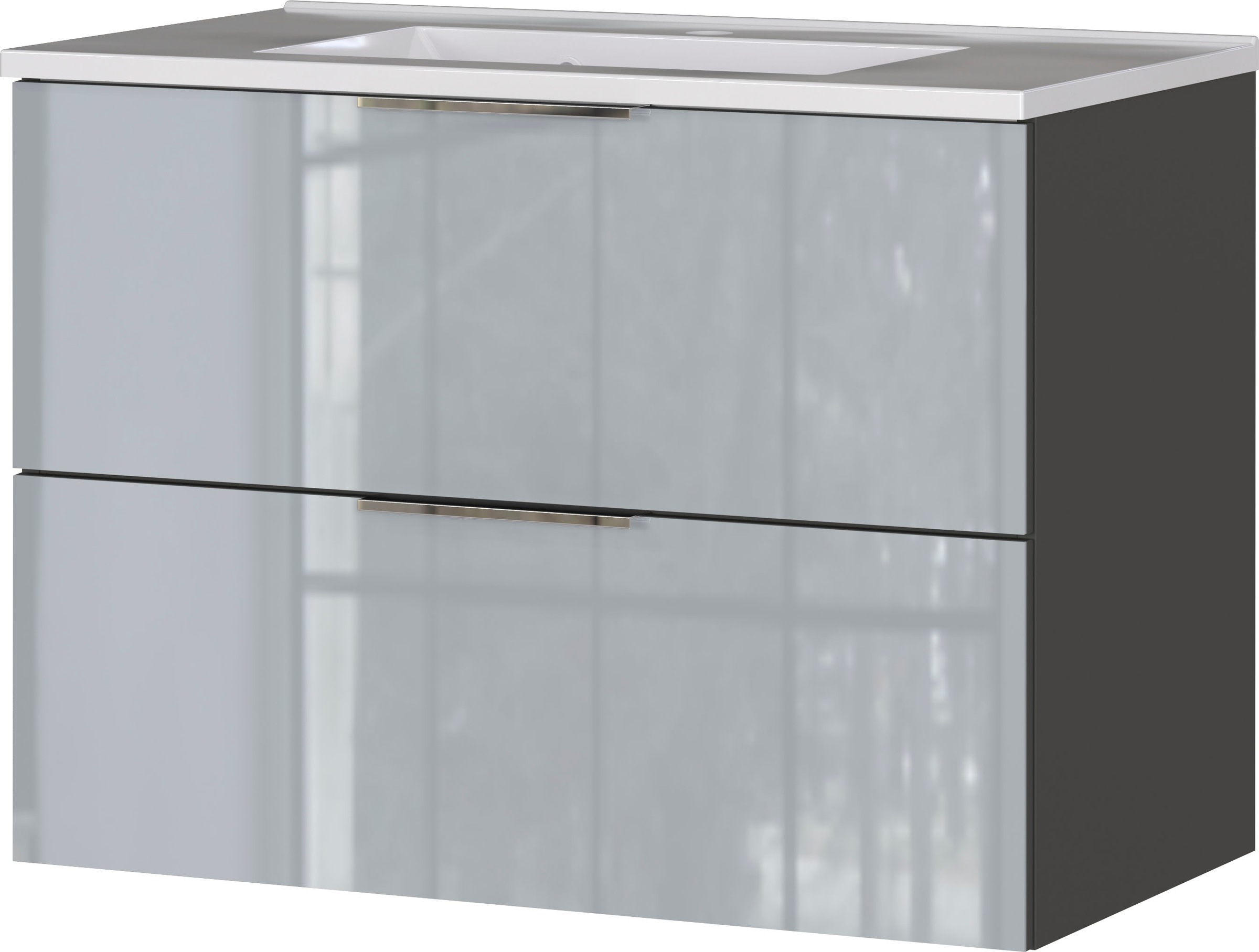 GERMANIA Badmöbel-Set »Oakland«, (4 St.), inkl. WT-Unterschrank, Spiegelschrank, Schrank und Mediumschrank