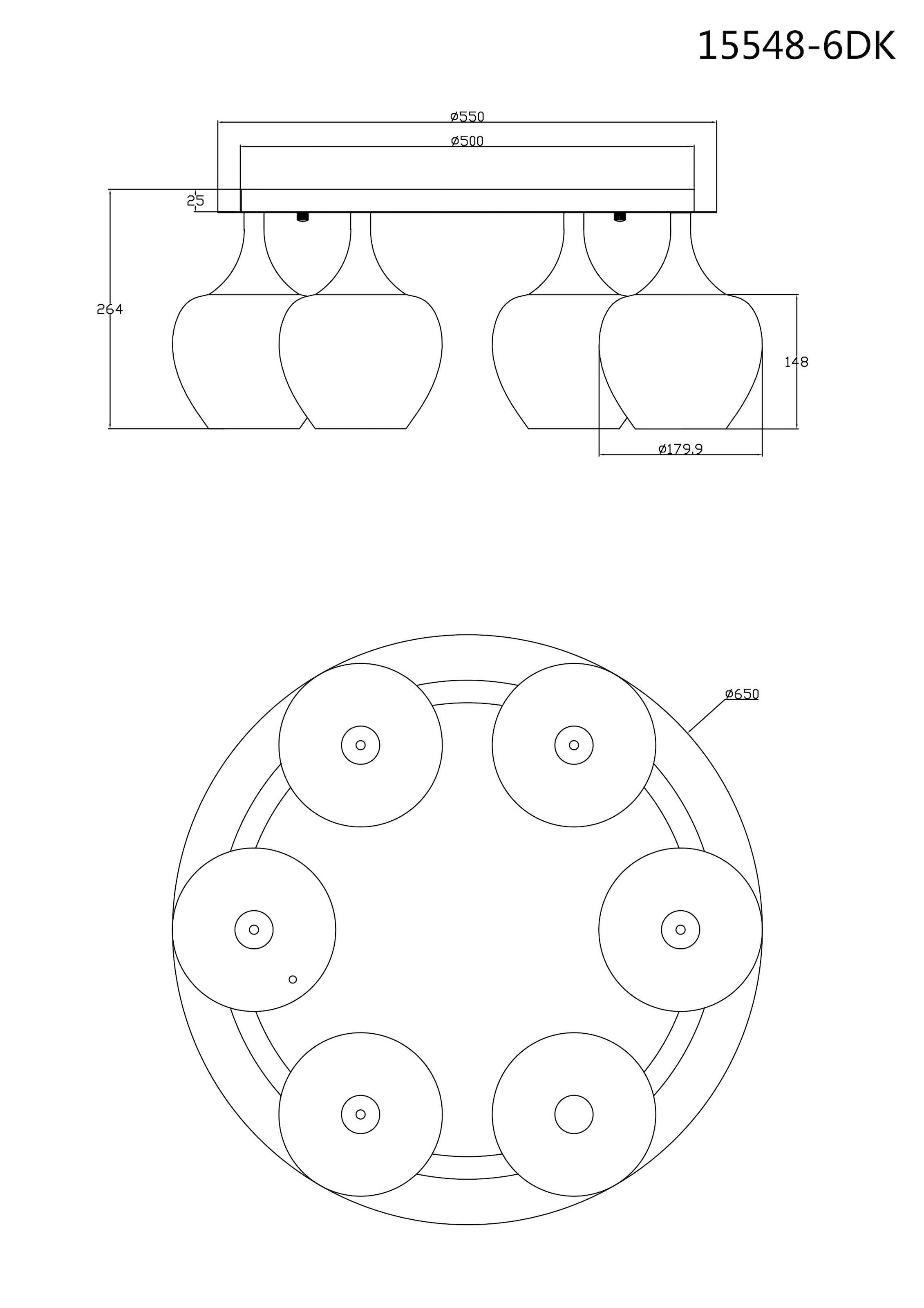 GLOBO LIGHTING Deckenleuchte »MAXY«, Leuchtmittel E27 | ohne Leuchtmittel, Deckenlampe/Glas klar/Acrylkristalle/Wohnzimmer/Esszimmer/elegant