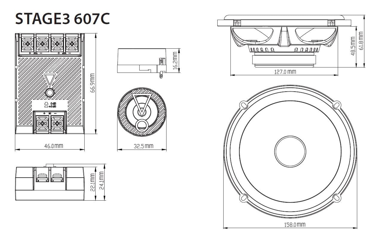 JBL Auto-Lautsprecher »2-Weg Lautsprecher Stage3 6« ( )