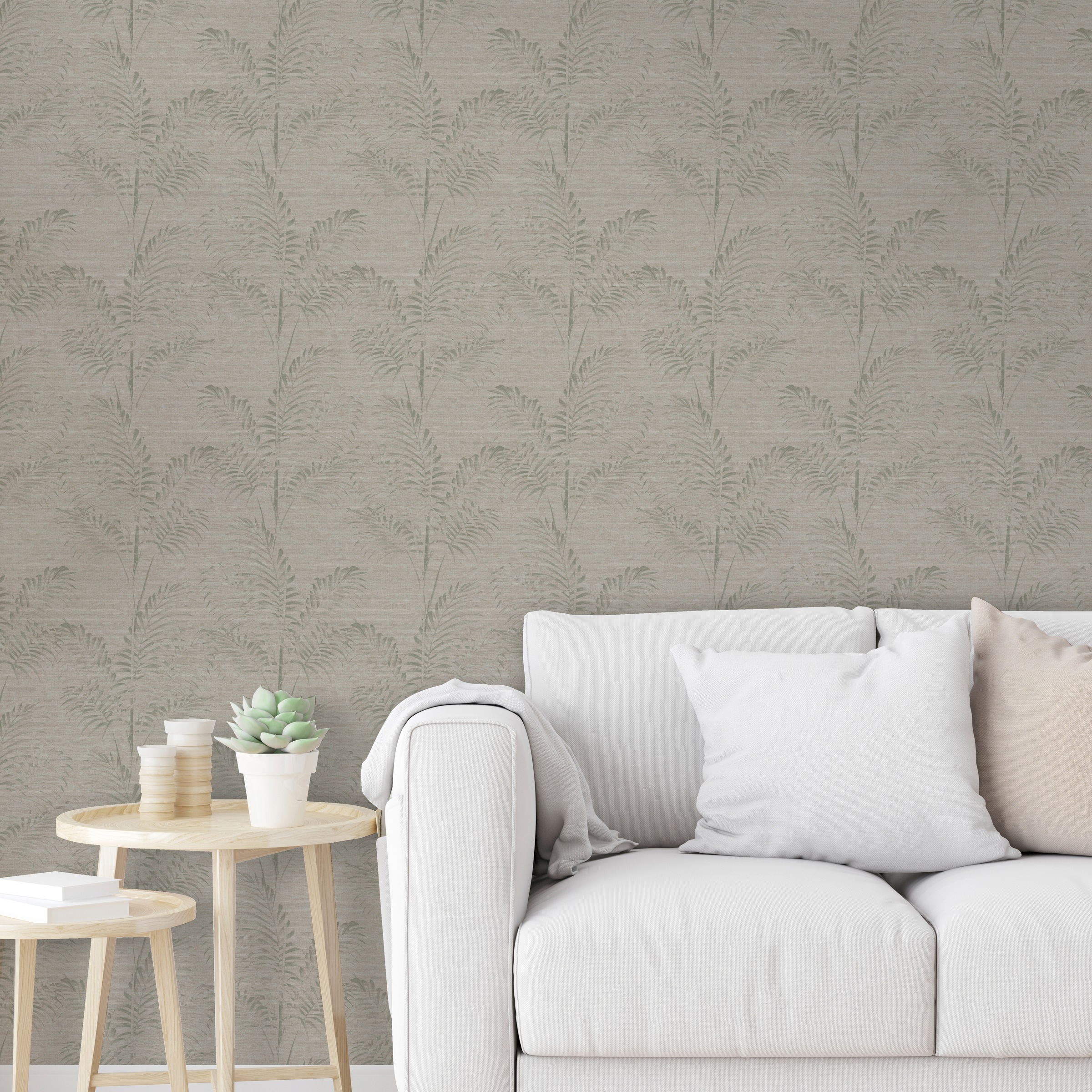 Art for the home Vliestapete »Pure Nature Palme«, botanisch, Grün - 53x10m