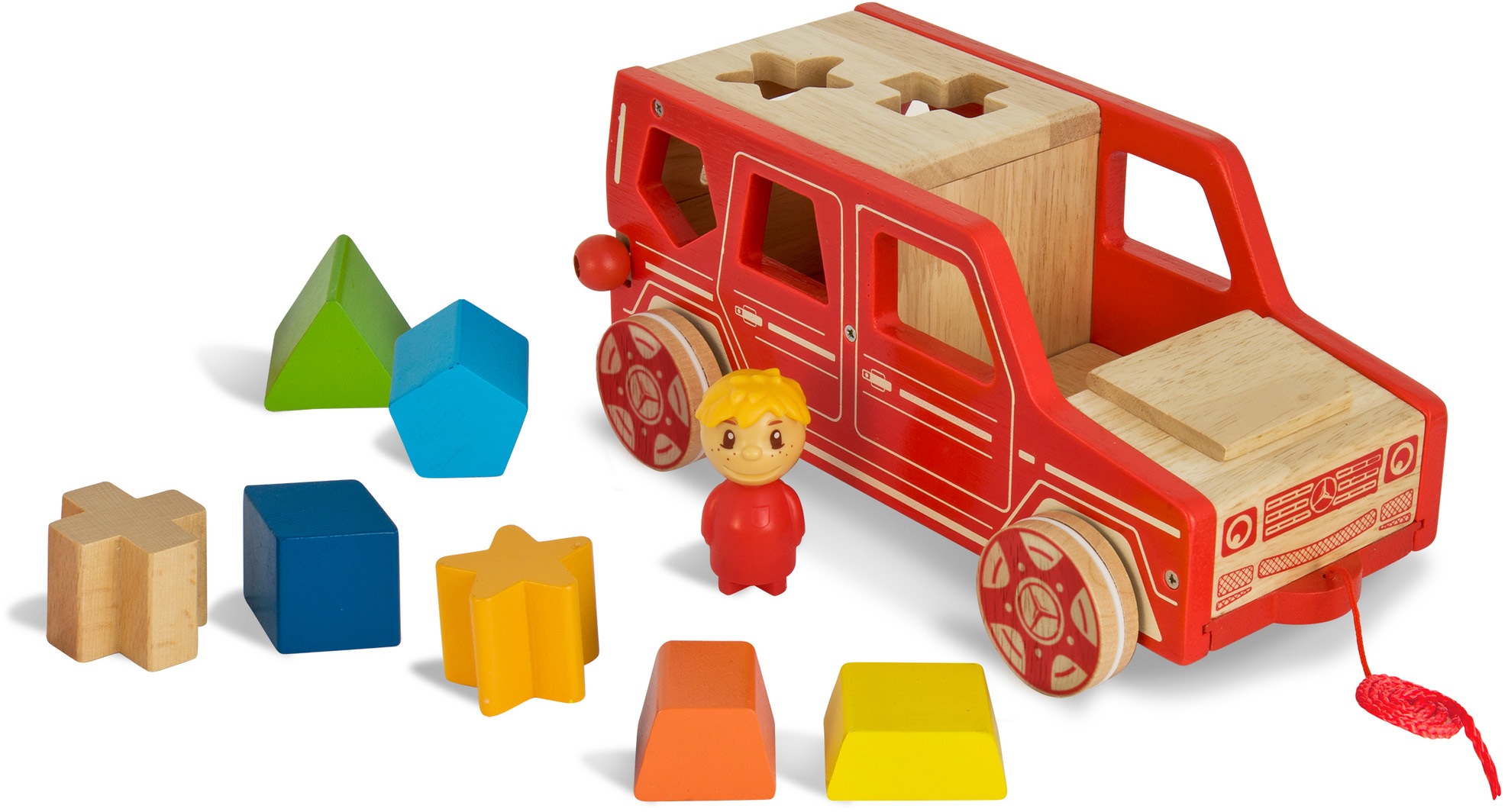 Bild von Eichhorn Spielbausteine »Holzspielzeug, Mercedes Steck-G Klasse«, (Set, 9 St.)