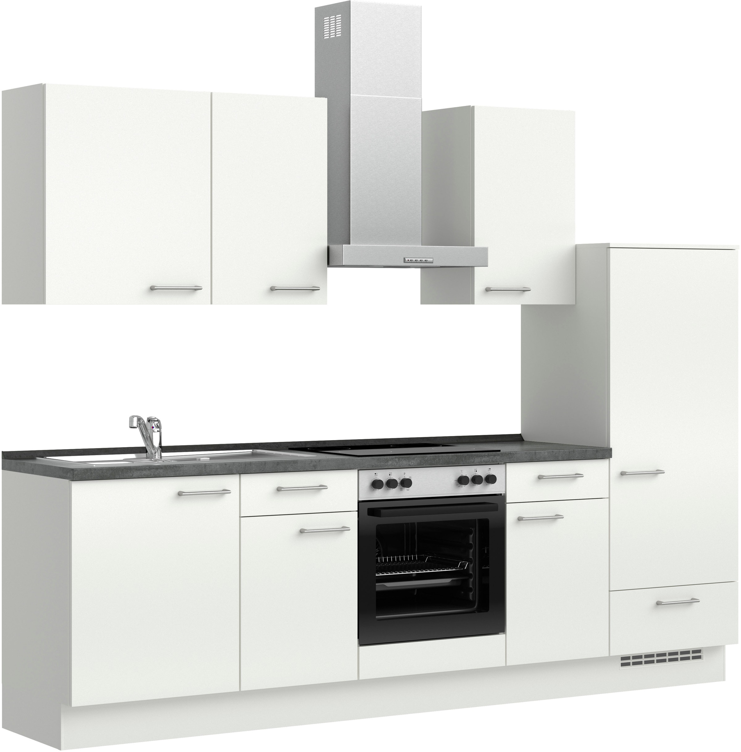 nobilia® Küchenzeile »"Laser I"«, vormontiert, Ausrichtung wählbar, Breite günstig online kaufen