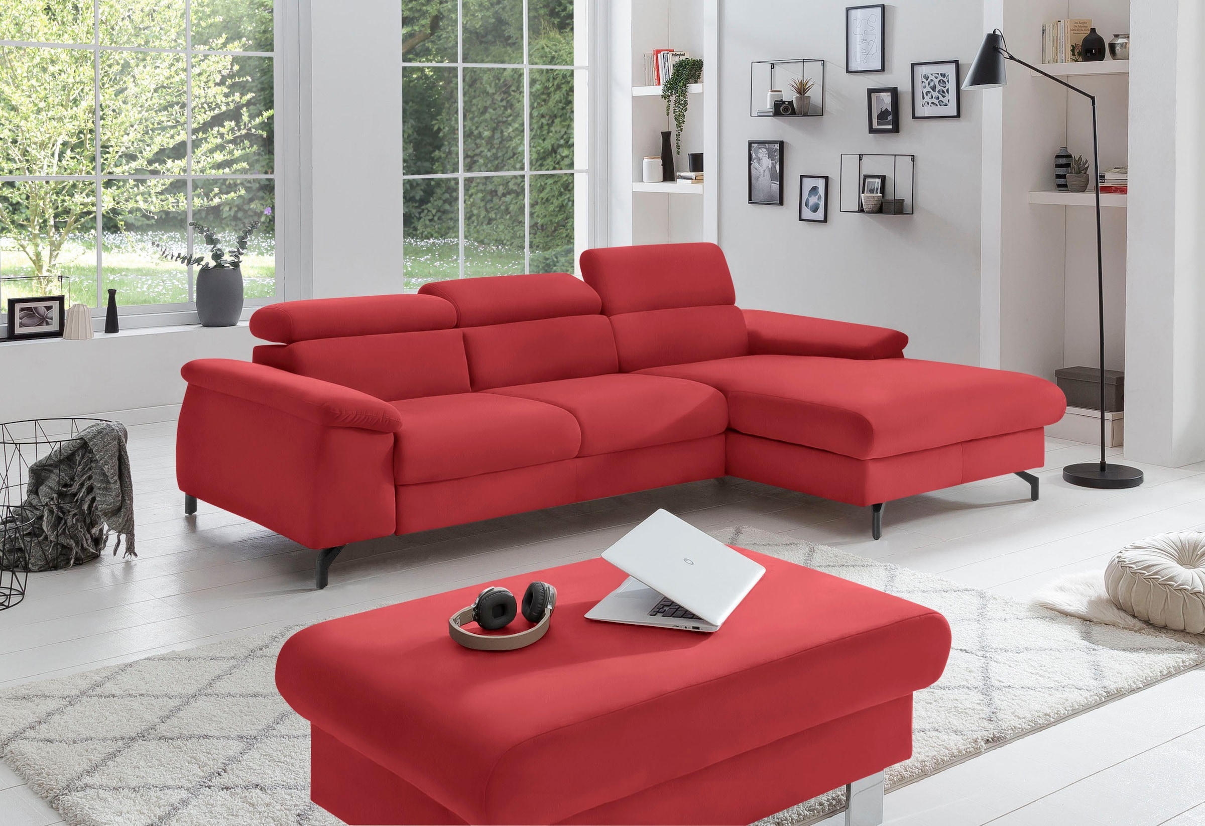 COTTA Polstergarnitur »Komaris L-Form«, (Set), Set bestehend aus: Ecksofa m günstig online kaufen