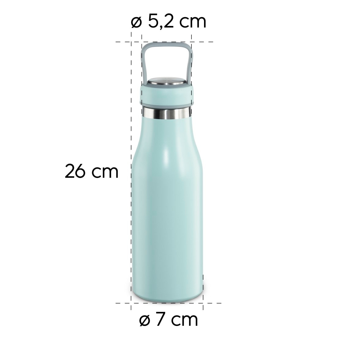 Xavax Isolierflasche »Trinkflasche 500 ml (doppelwandige Isolierflasche heiß 9 h, kalt 7 h)«