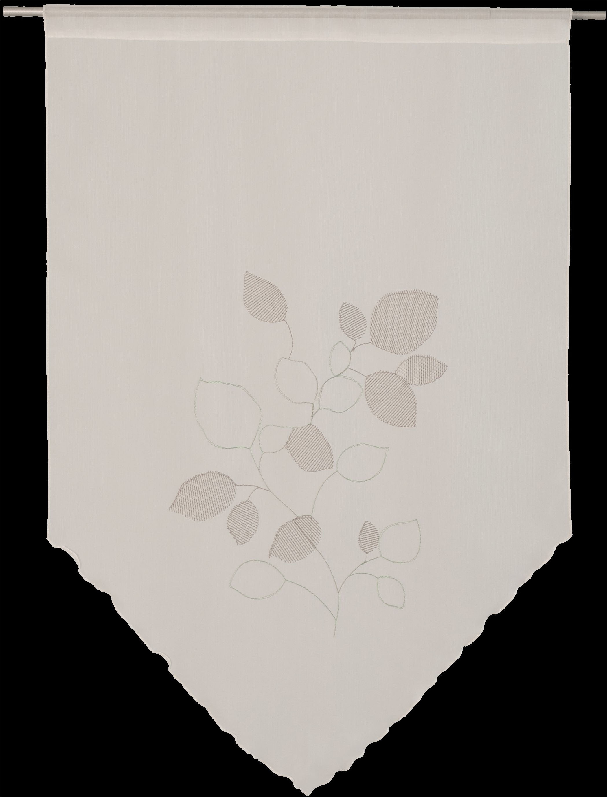 HOMING Scheibengardine »Nea« Stangendurchzug 1 Stk. tlg. Schlaufenpanneaux