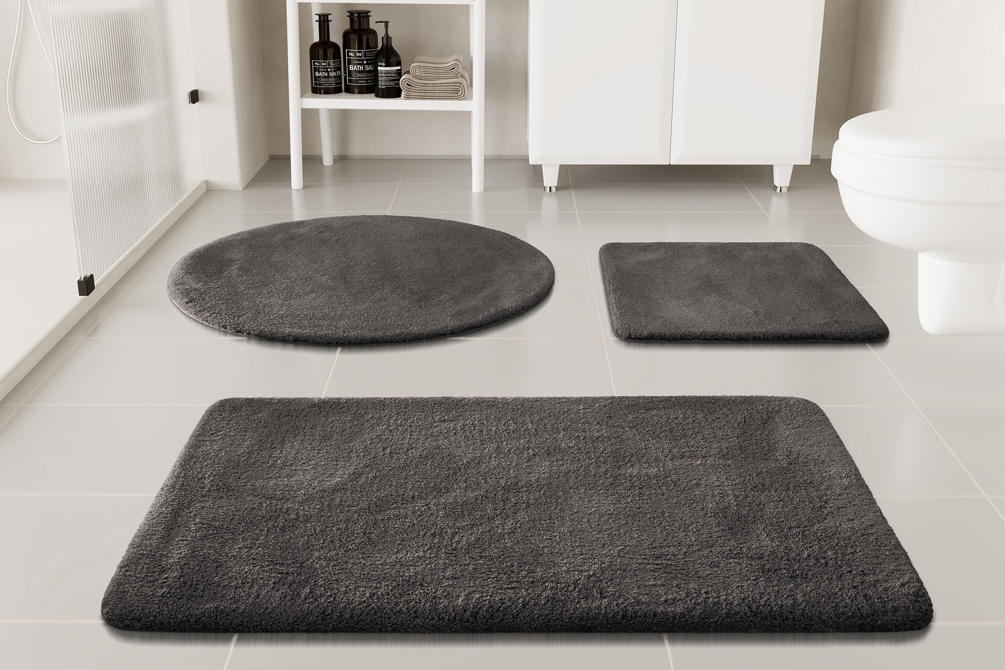 my home Badematte »Neele«, rutschhemmend beschichtet, schnell trocknend, Ba günstig online kaufen