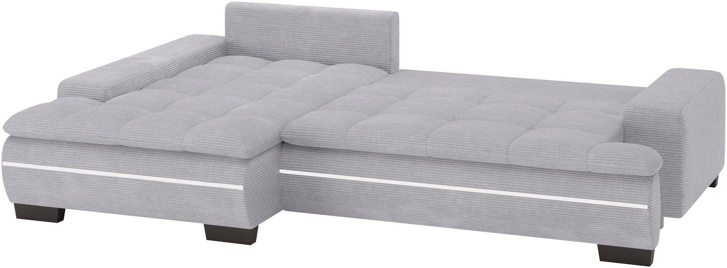 Mr. Couch Ecksofa »Haiti II, L-Form«, RGB-LED Beleuchtung, Kaltschaum, wahlweise mit Bett, Bettkasten