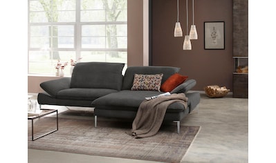 W.SCHILLIG Ecksofa »enjoy&MORE«, mit Sitztiefenverstellung, Füße silber  matt, Breite 294 cm auf Rechnung kaufen