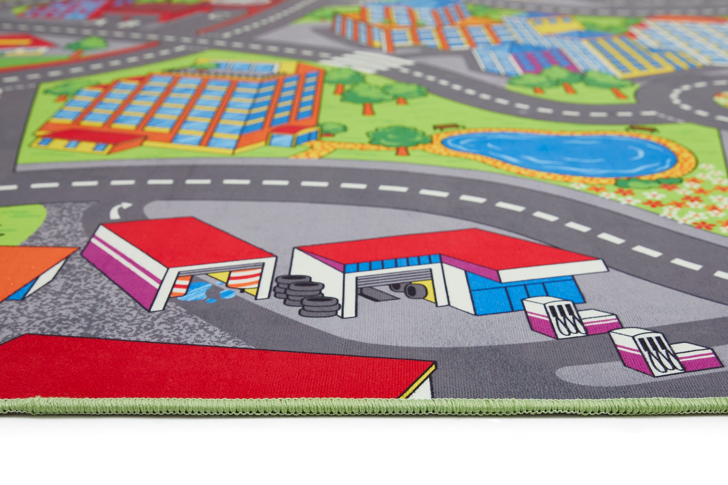 Andiamo Kinderteppich »Street«, rechteckig, 5 mm Höhe, Straßen-Spiel-Teppich, weiche Spielunterlage, rutschhemmend